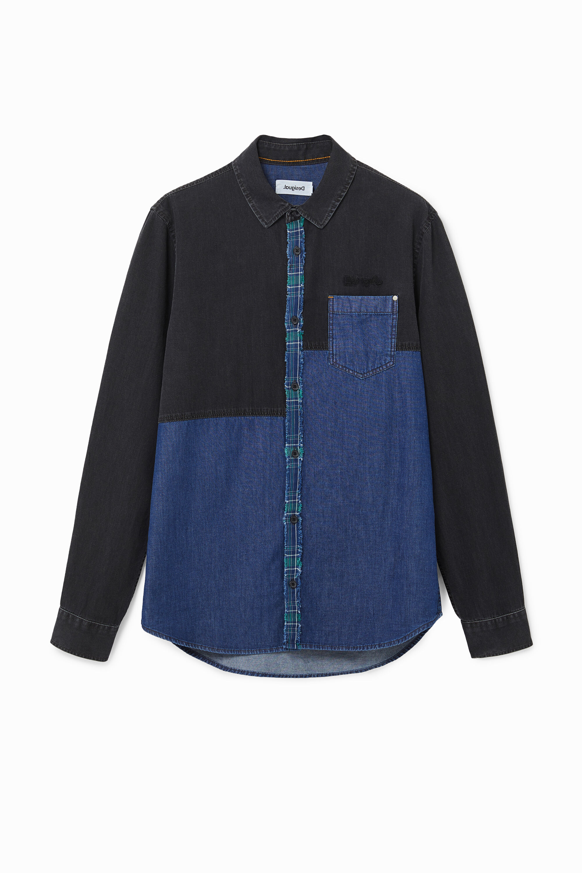 Camisa h&iacute;brida vaquera 100% algod&oacute;n