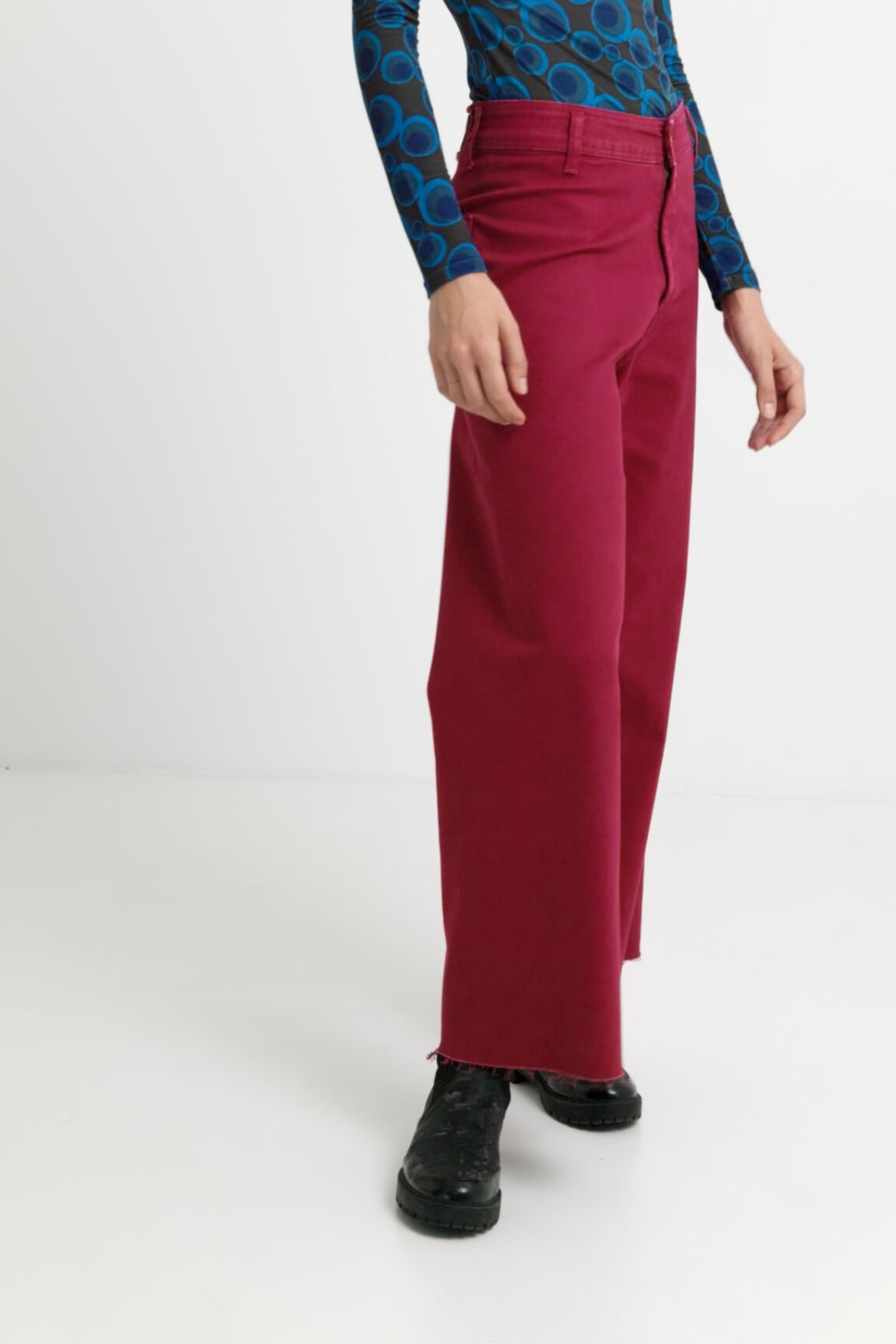Vaquero culotte cropped