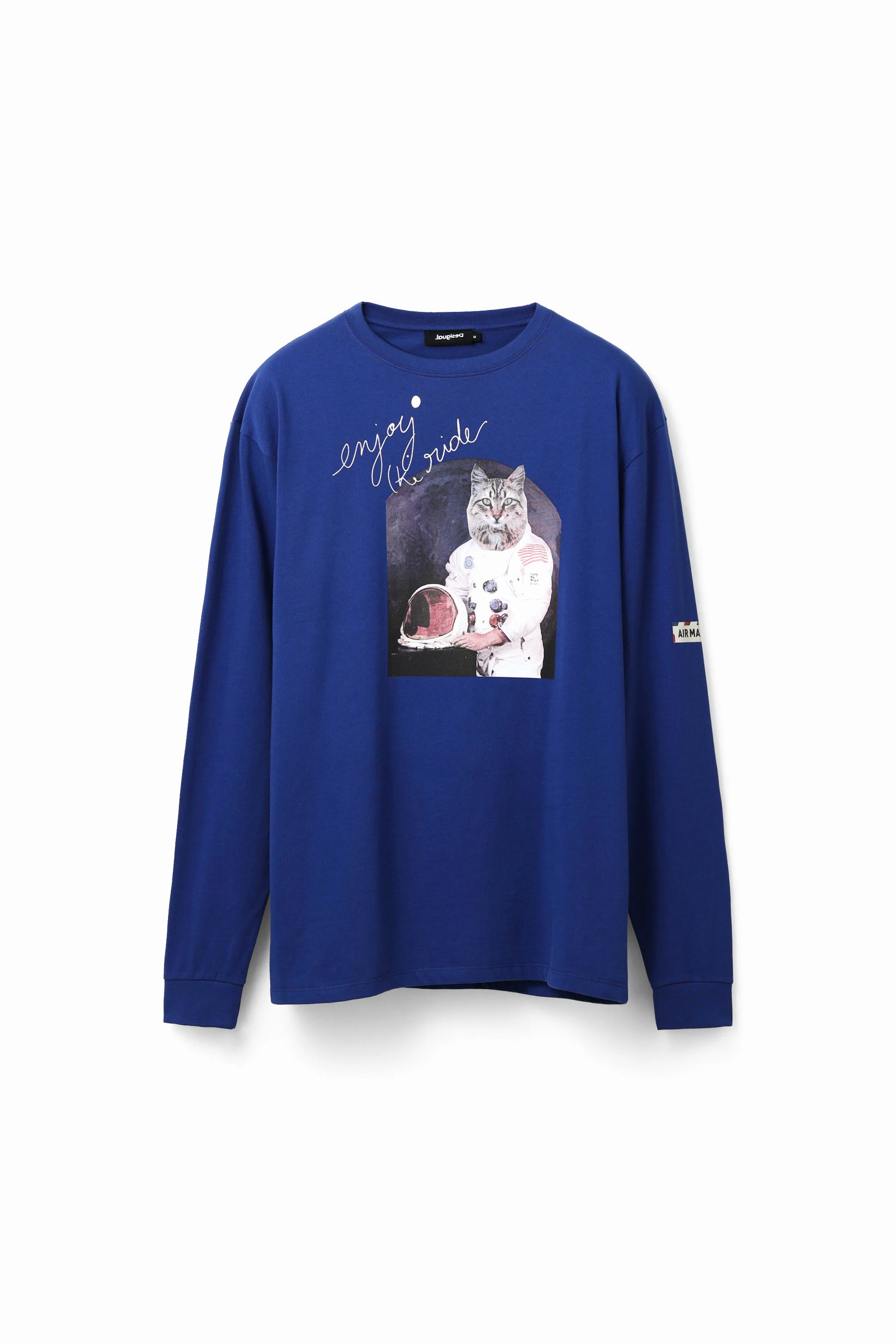 Camiseta oversize gato astronauta