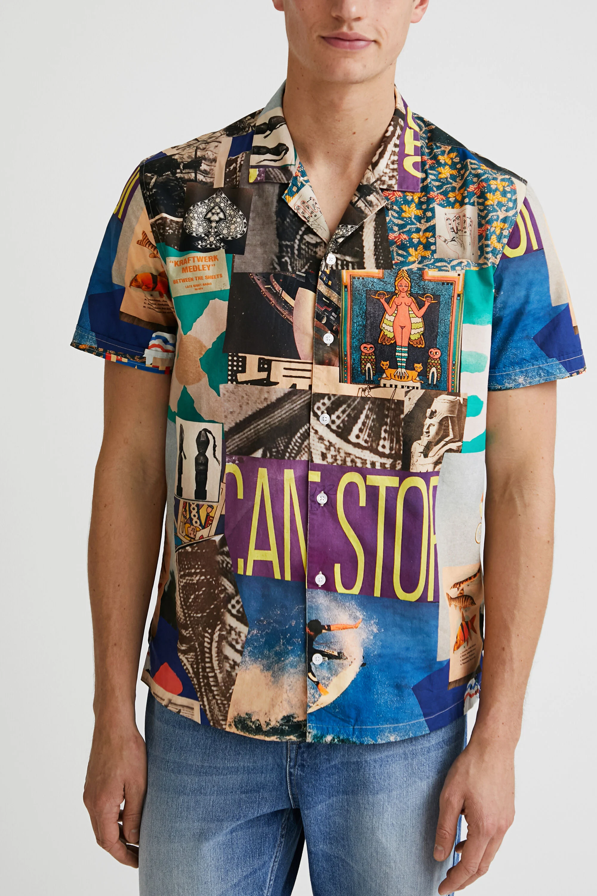 Camisa resort estampada