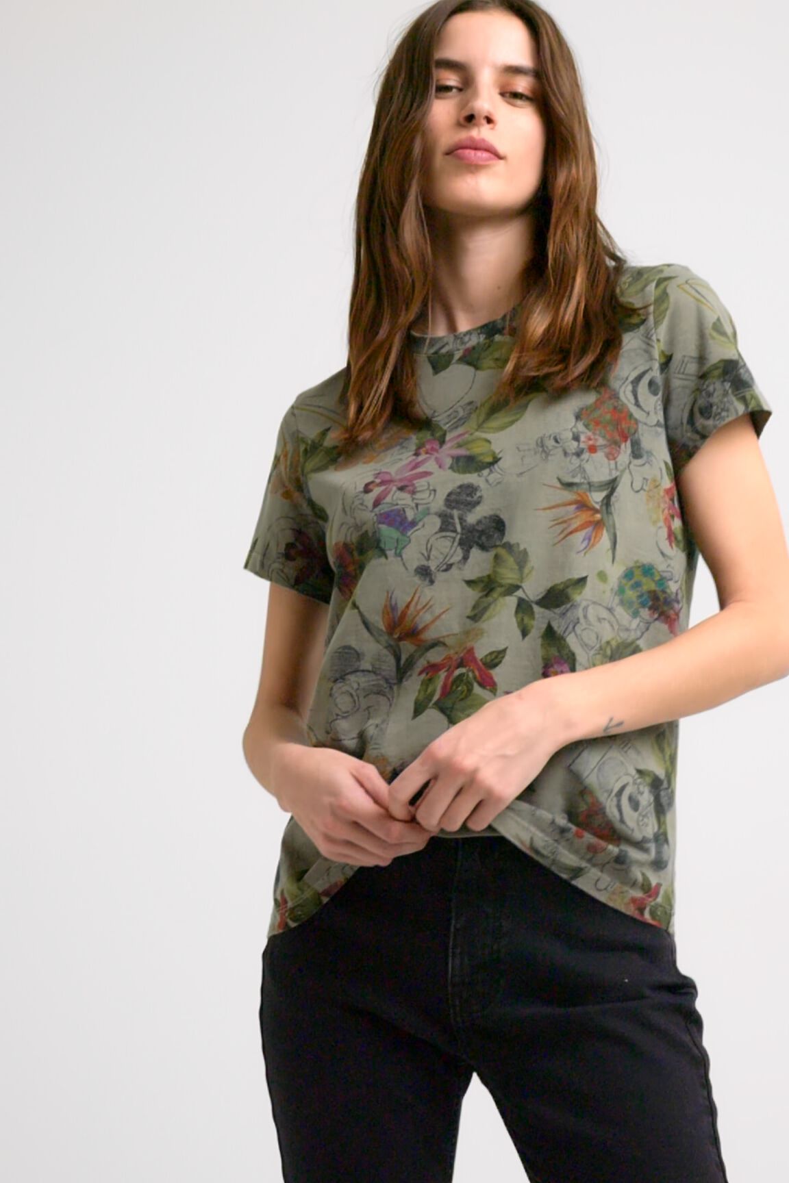 Camiseta tropical Mickey Mouse