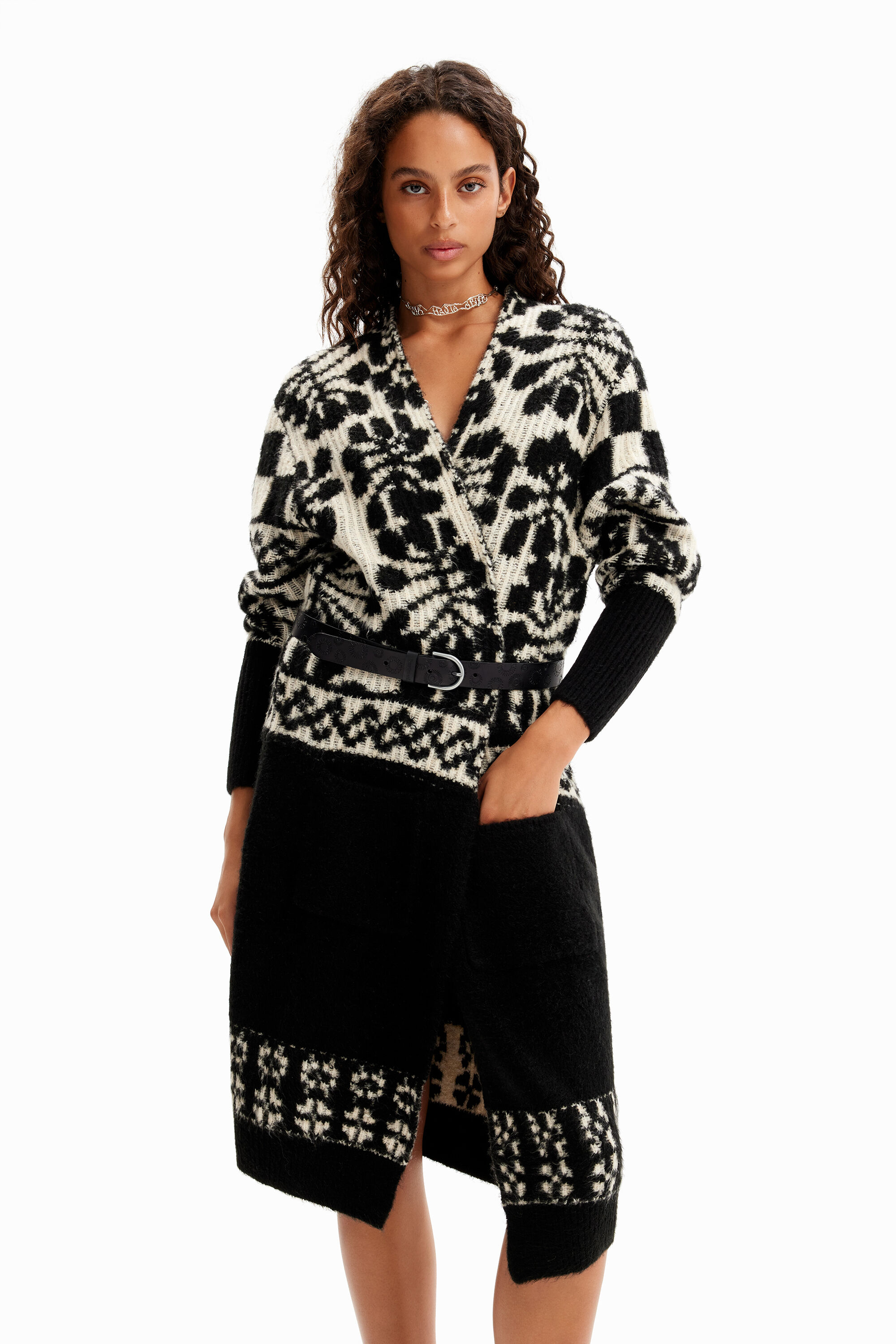 C&aacute;rdigan largo oversize M. Christian Lacroix