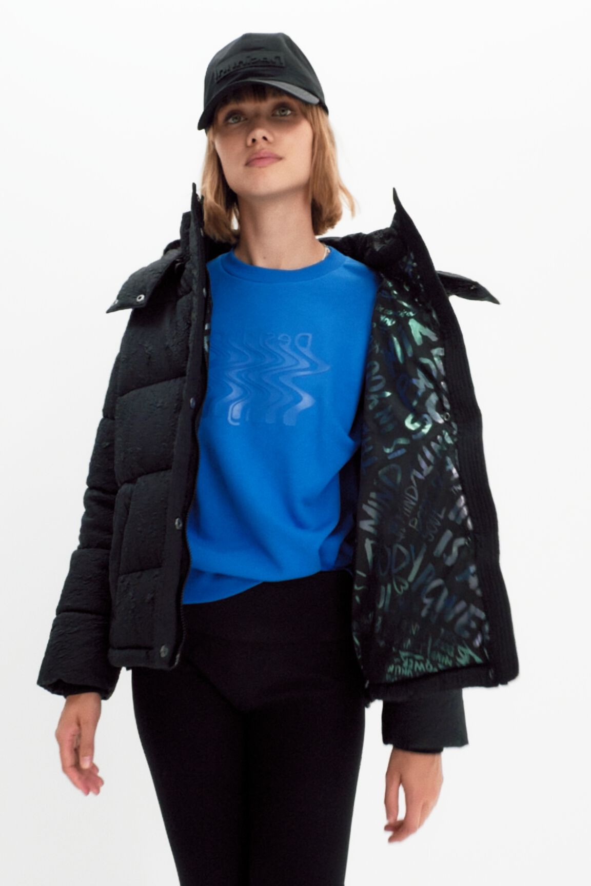 Chaqueta padded textura
