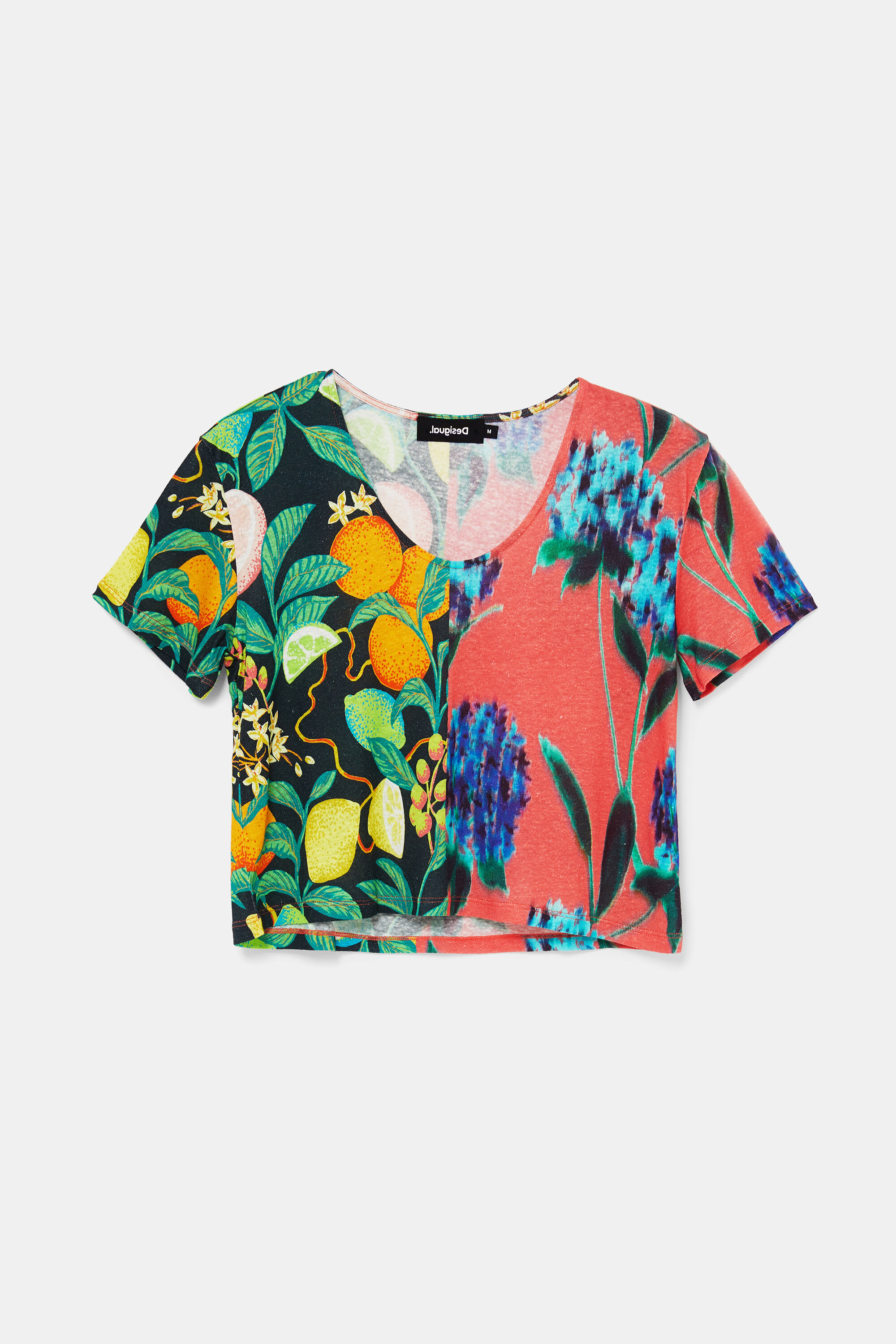 Camiseta loose lino y viscosa