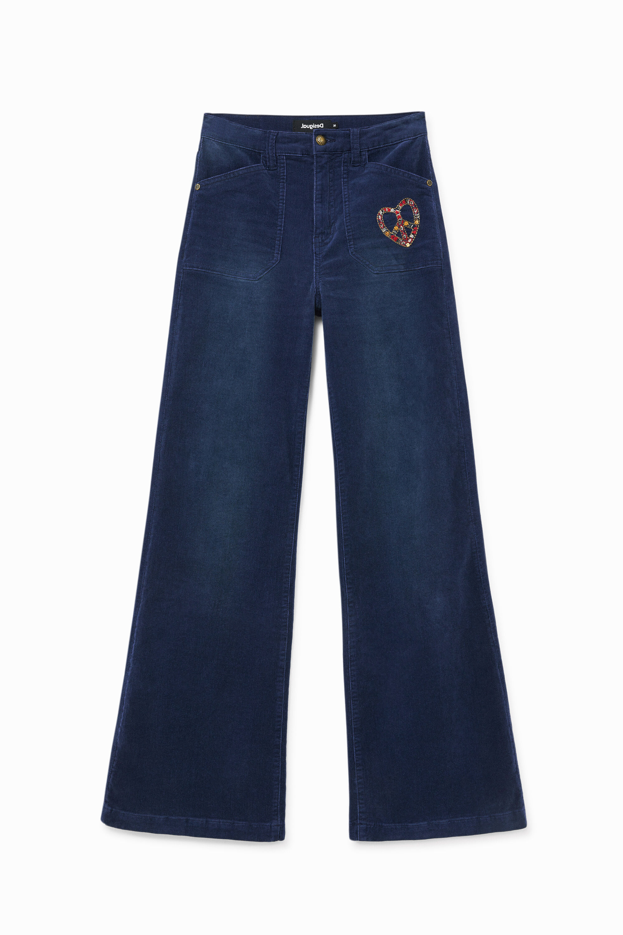 Pantal&oacute;n wide leg slim