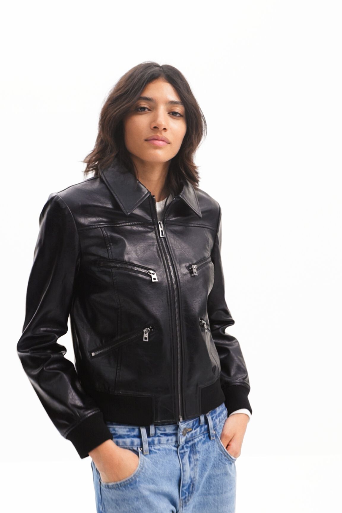 Chaqueta biker retro