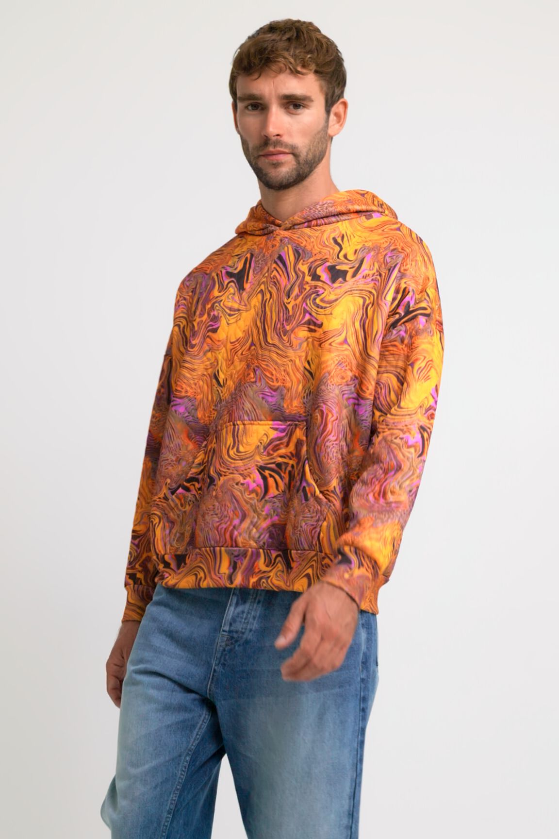 Sudadera unisex efecto marmoleado