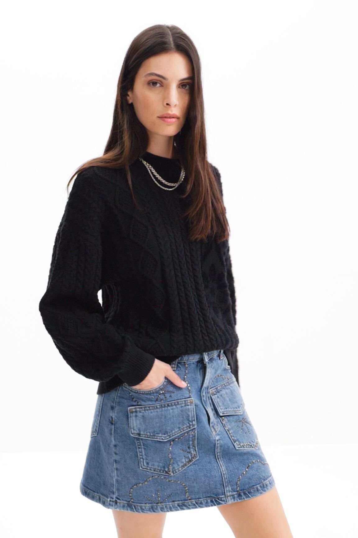 Jersey oversize combinado