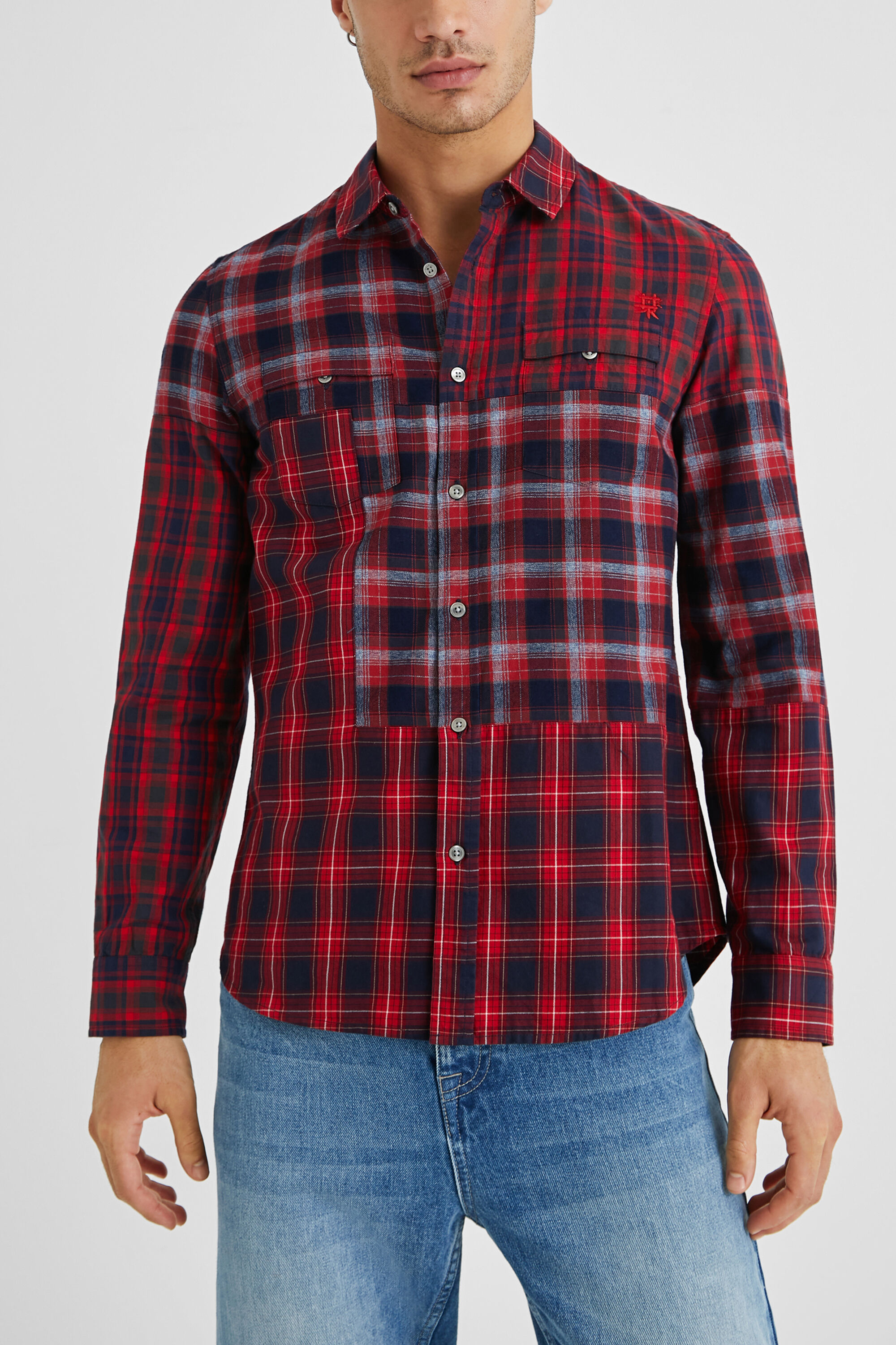 Camisa regular cuadros
