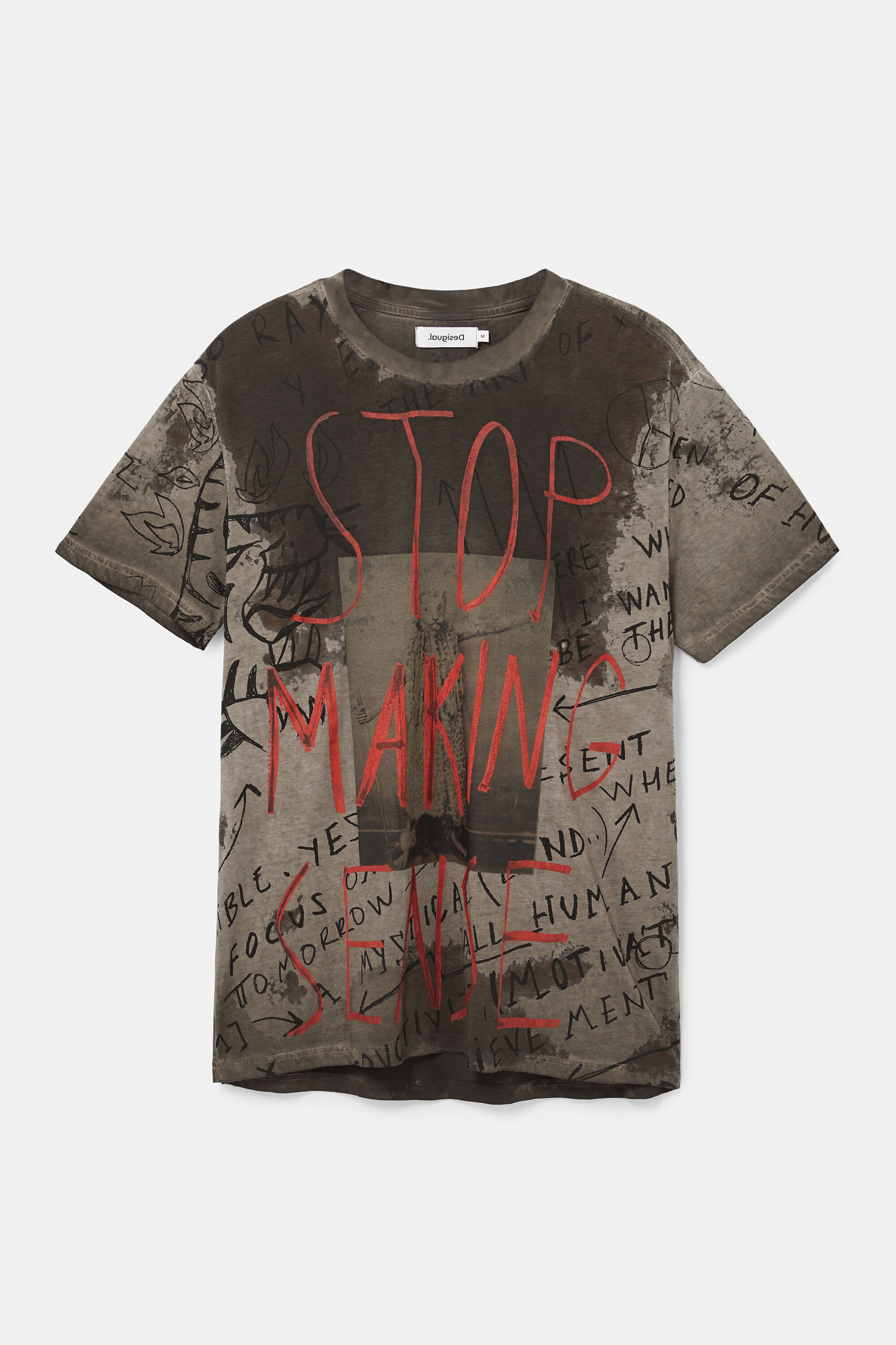 Camiseta mensaje algod&oacute;n