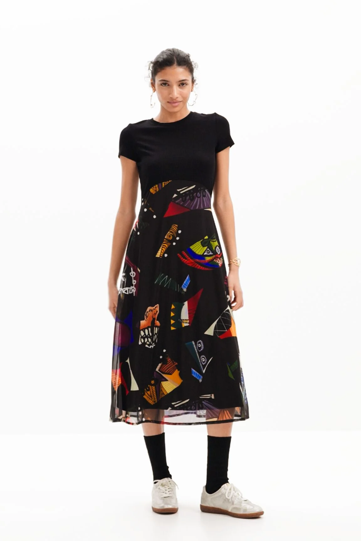 Vestido midi combinado M. Christian Lacroix