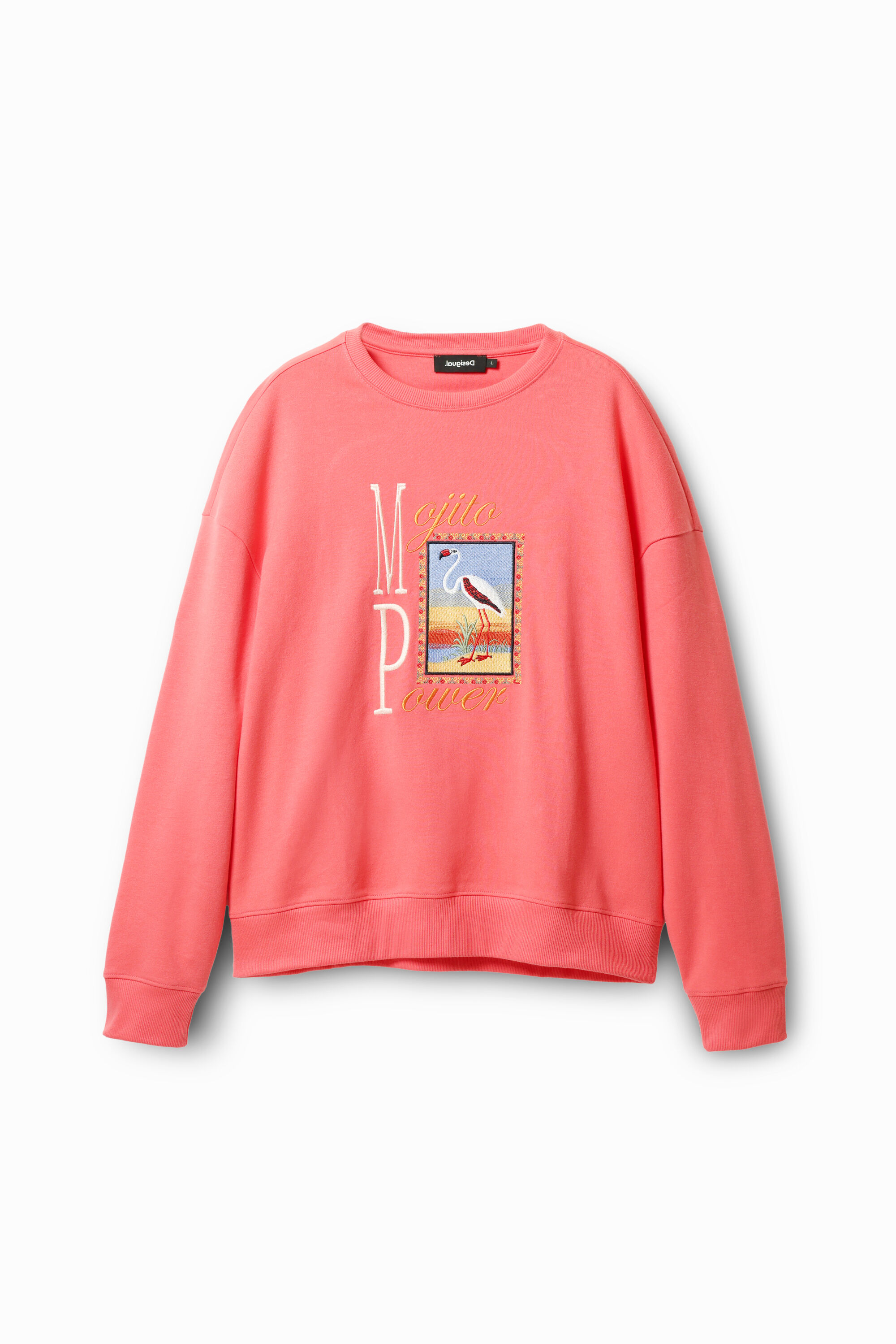 Sudadera bordado flamenco