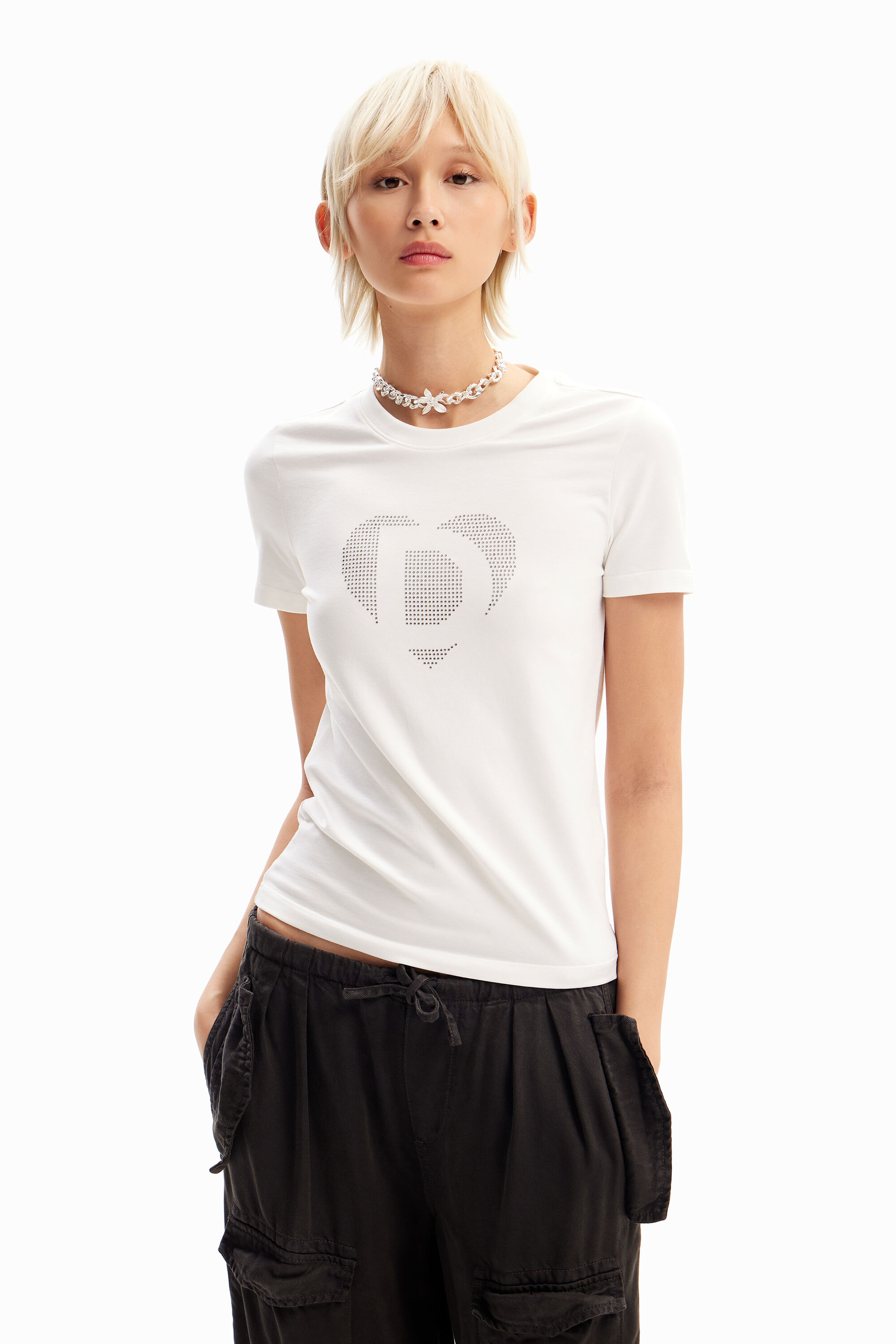 Camiseta imagotipo strass
