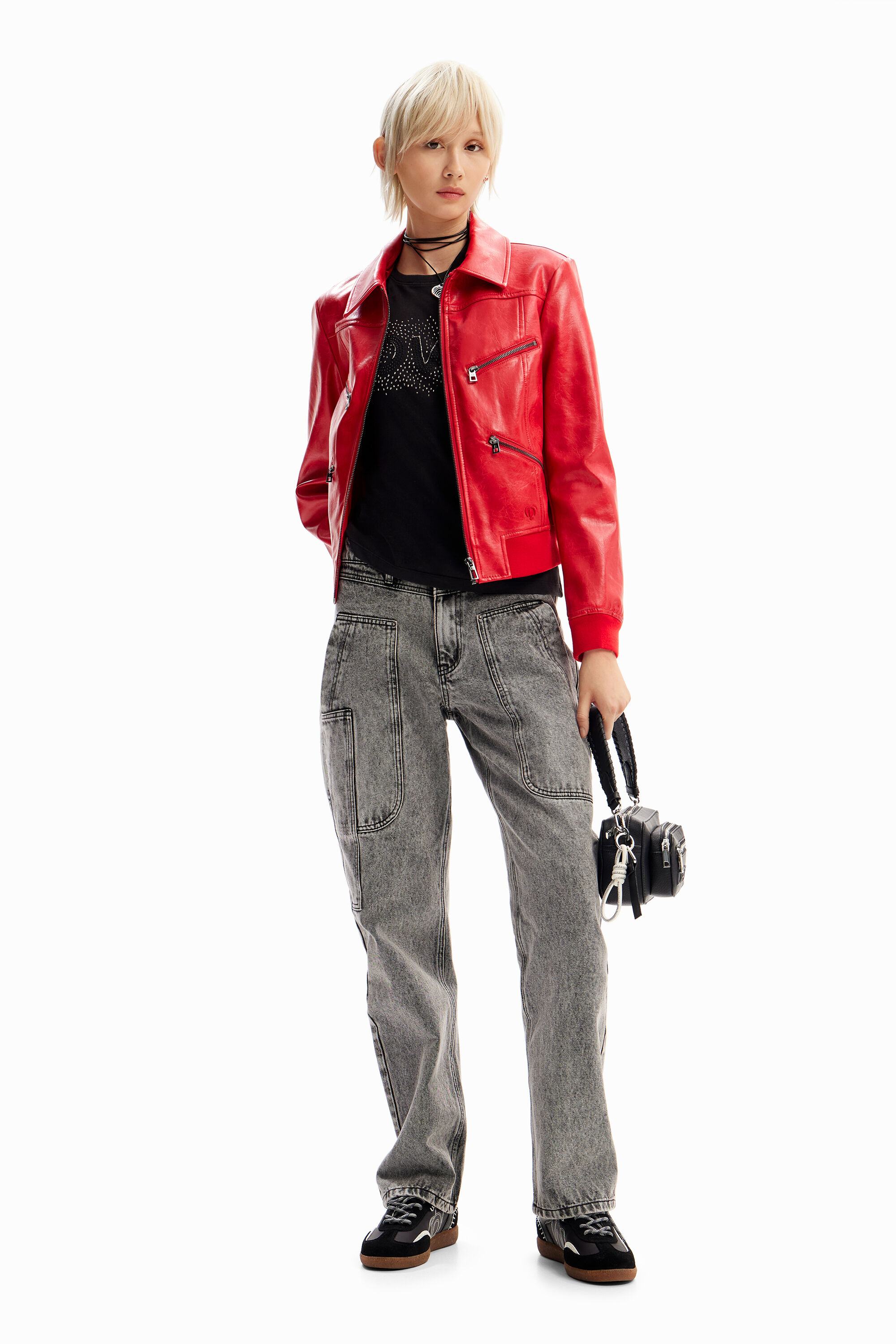 Chaqueta biker retro