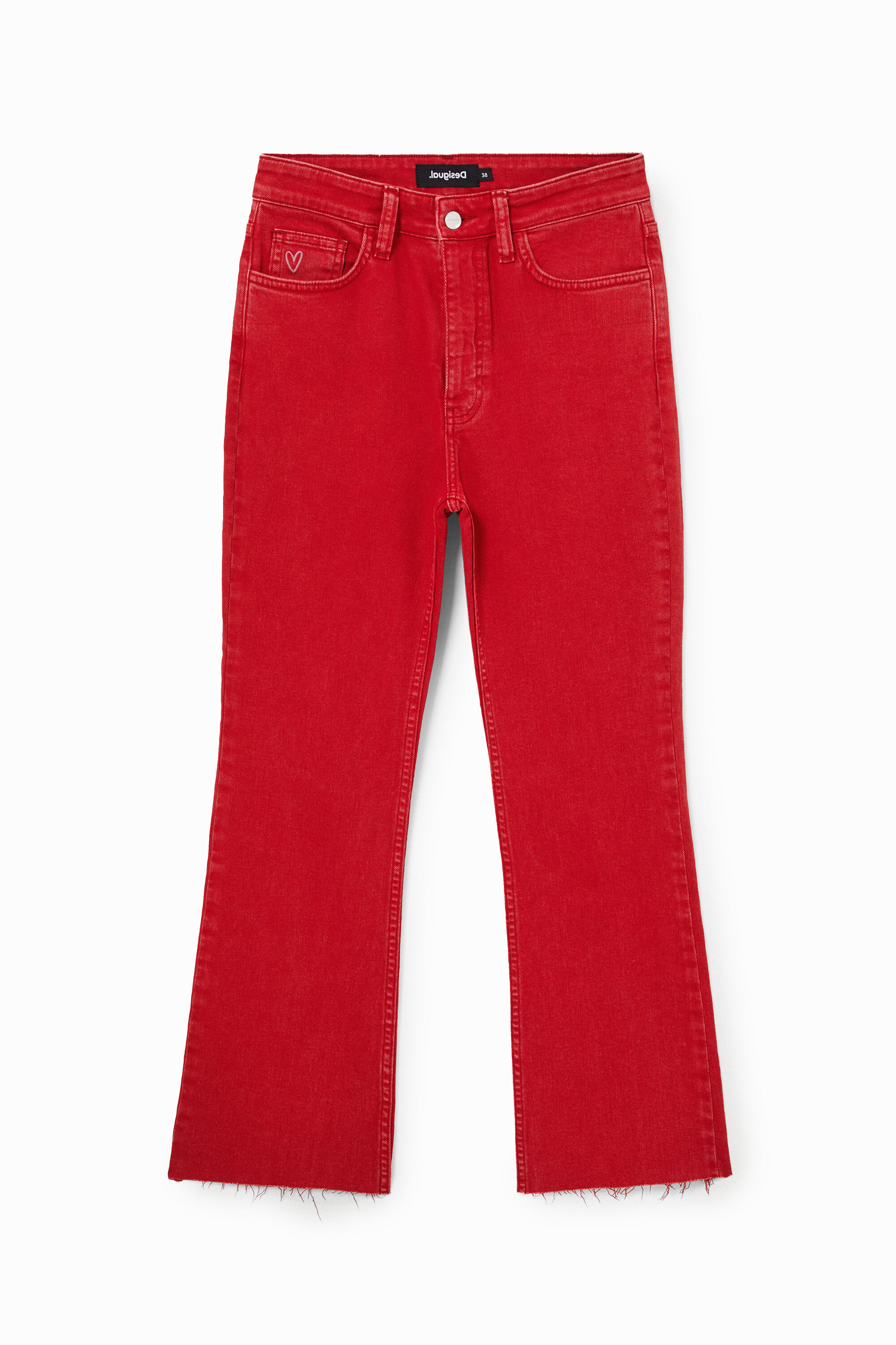 Pantal&oacute;n tobillero acampanado