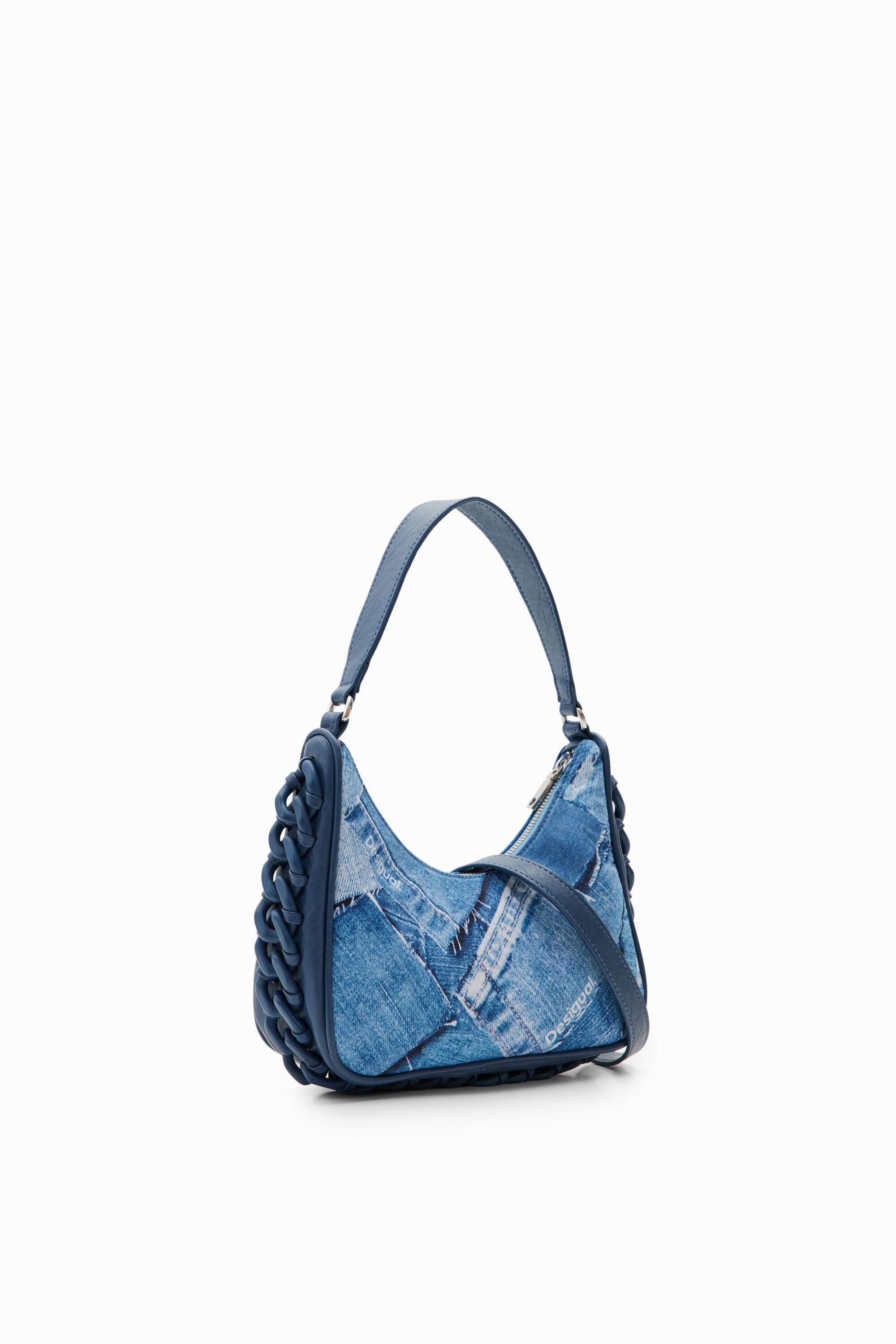 Bolso peque&ntilde;o patch denim