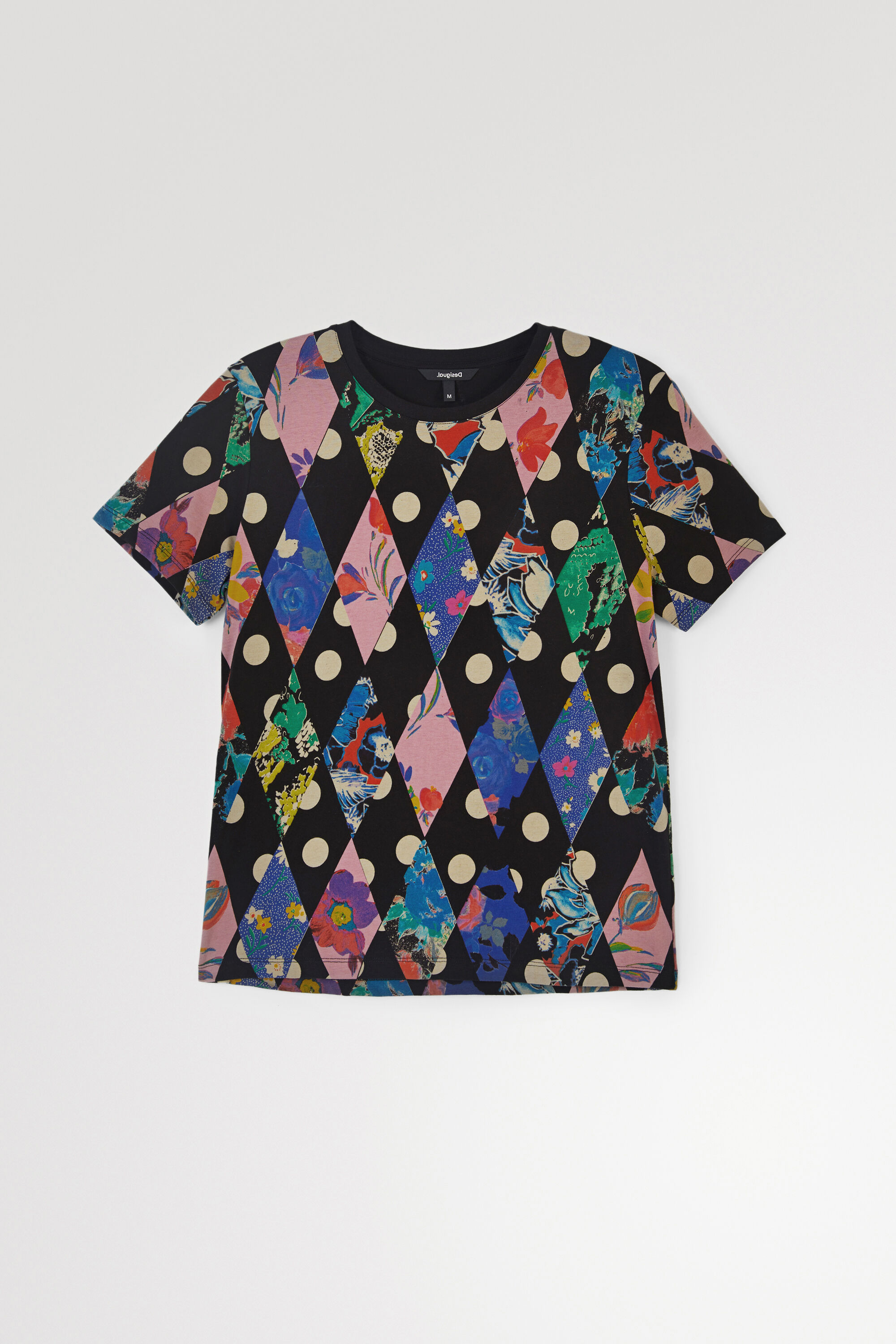 Camiseta rombos 100% algod&oacute;n