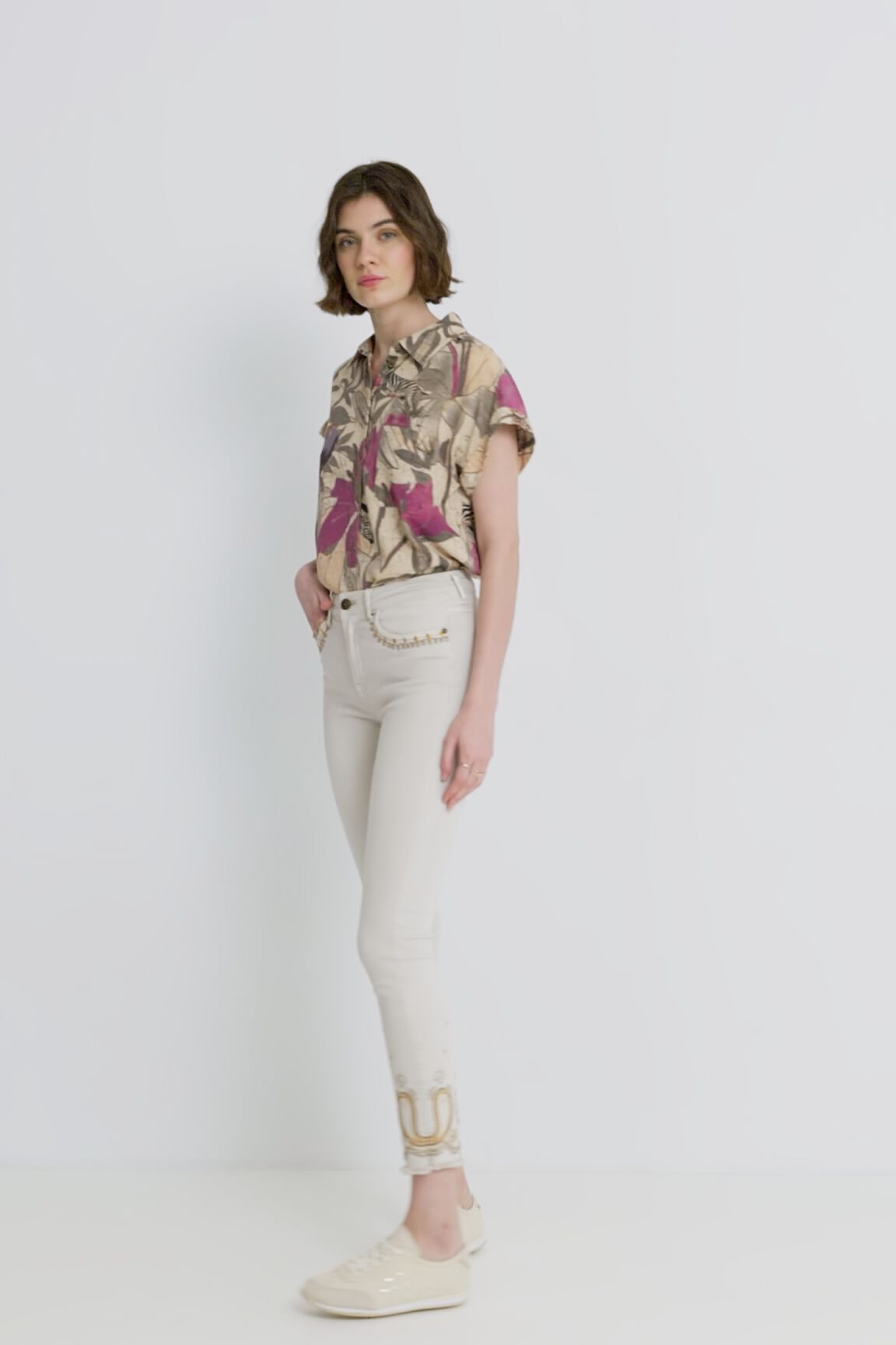 Pantal&oacute;n vaquero skinny tobillero