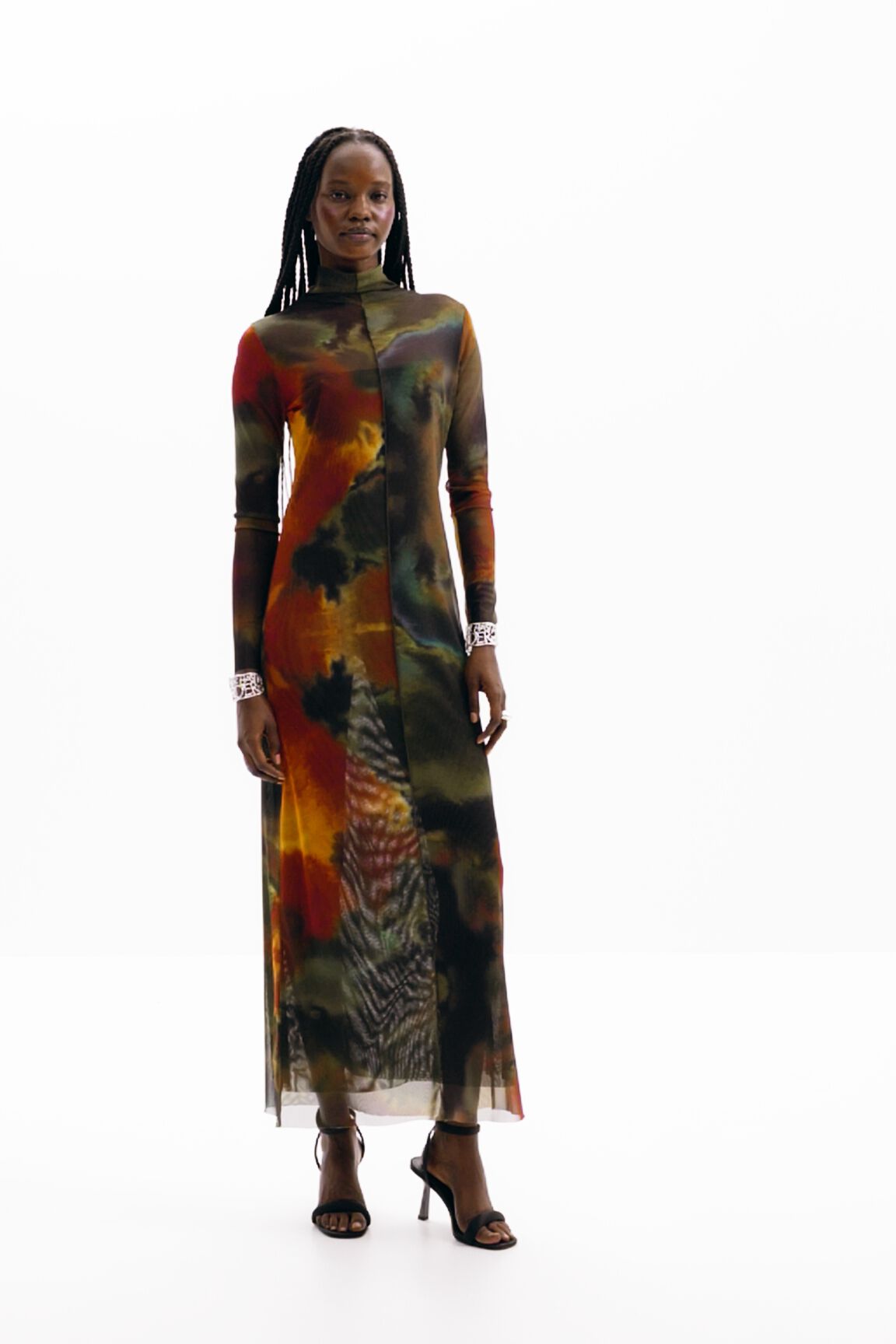 Vestido midi acuarela