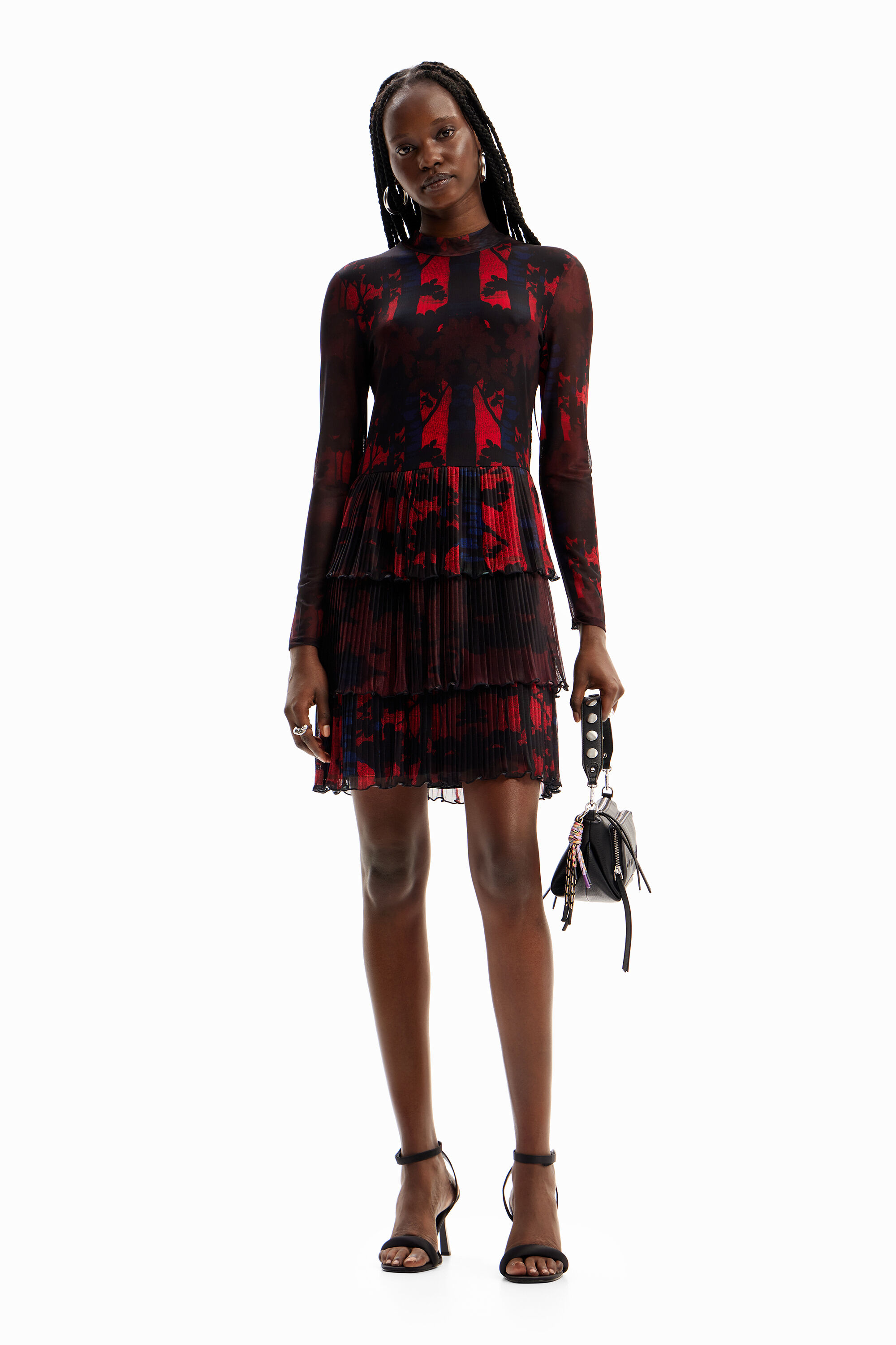 Vestido corto plisado M. Christian Lacroix