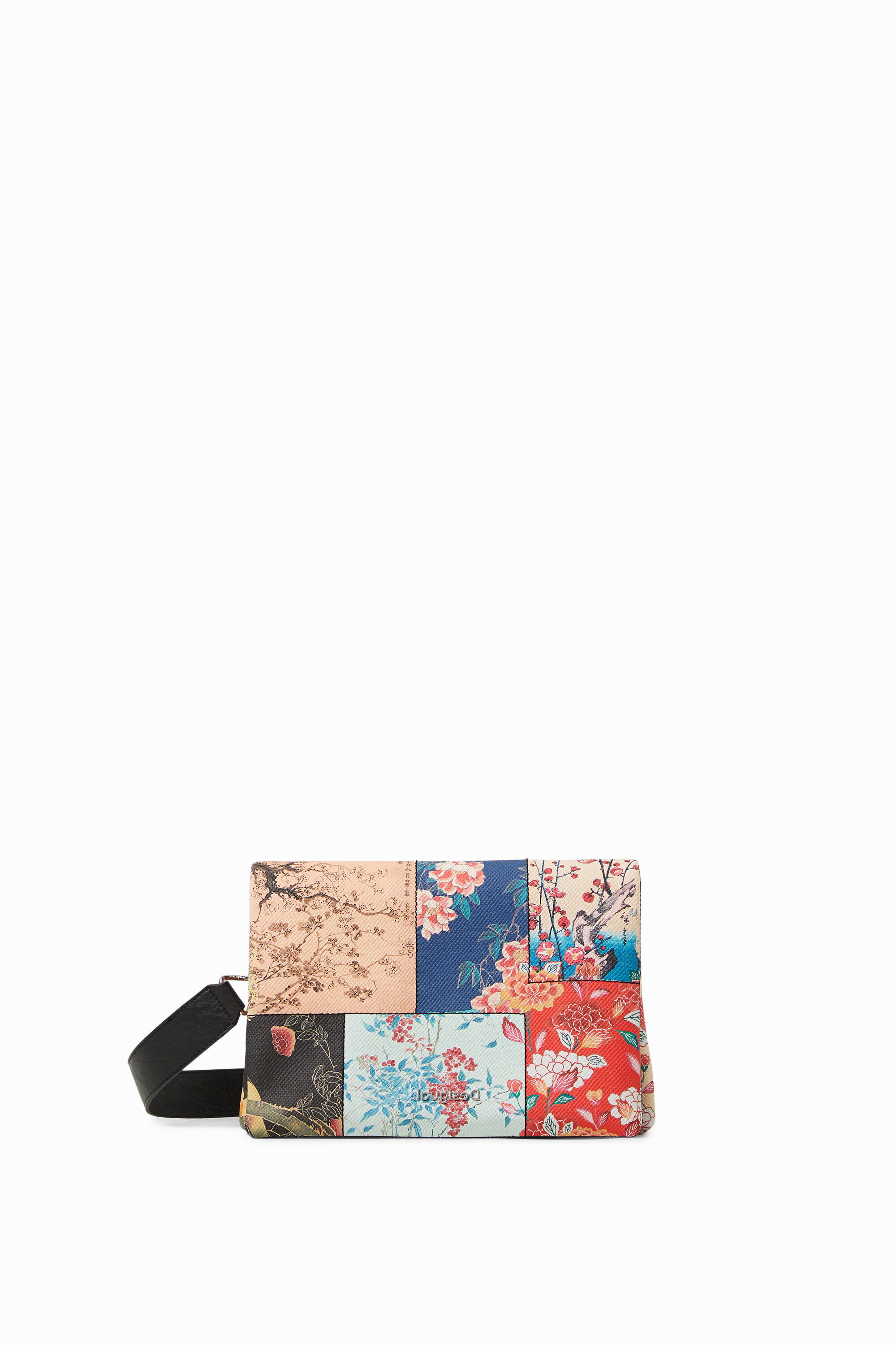 Bolso bandolera patch flores