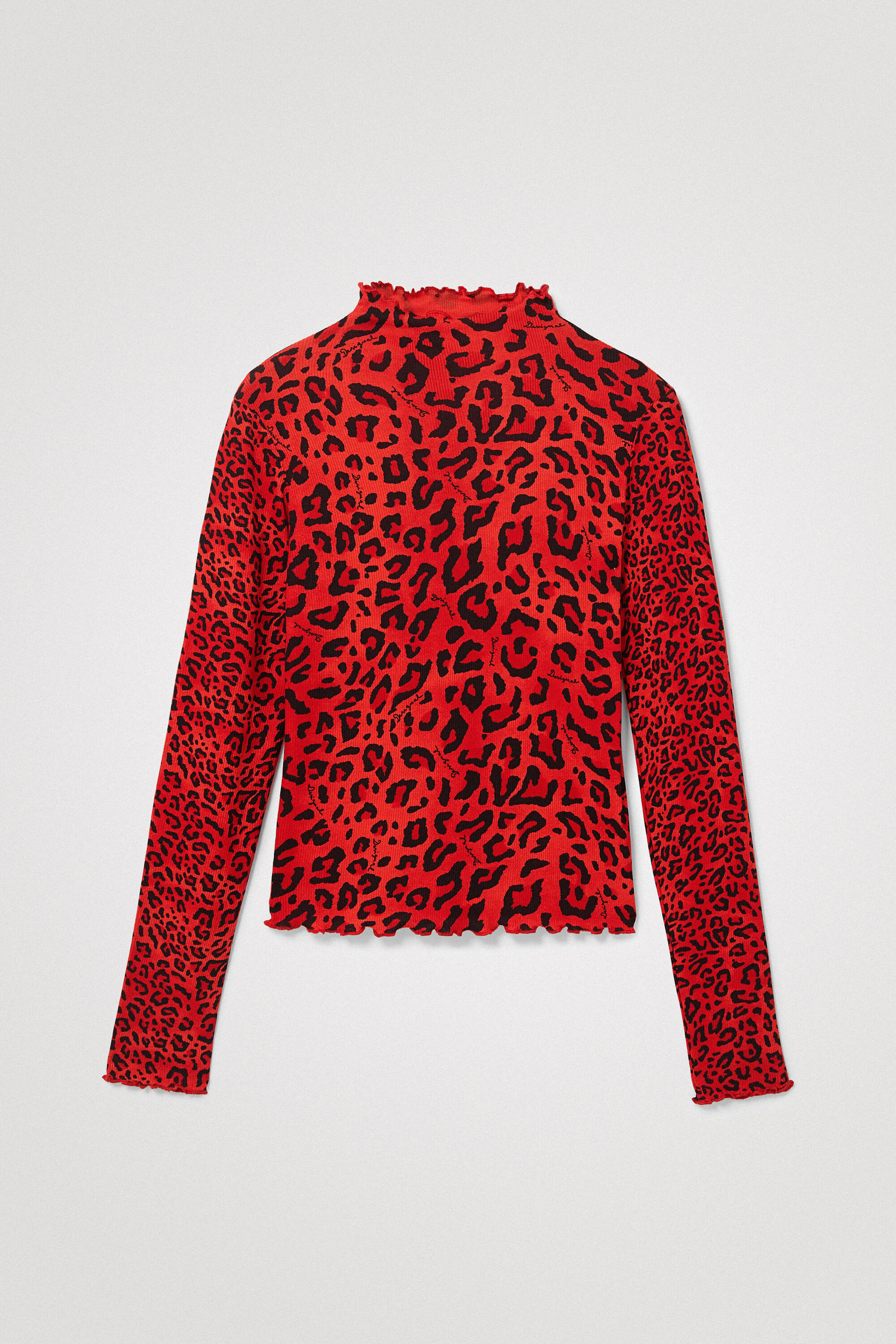 Camiseta slim leopardo