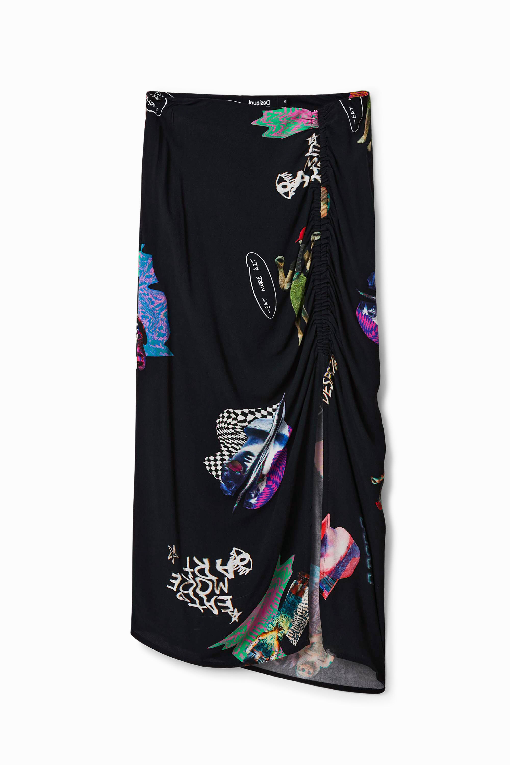 Falda midi slim collage
