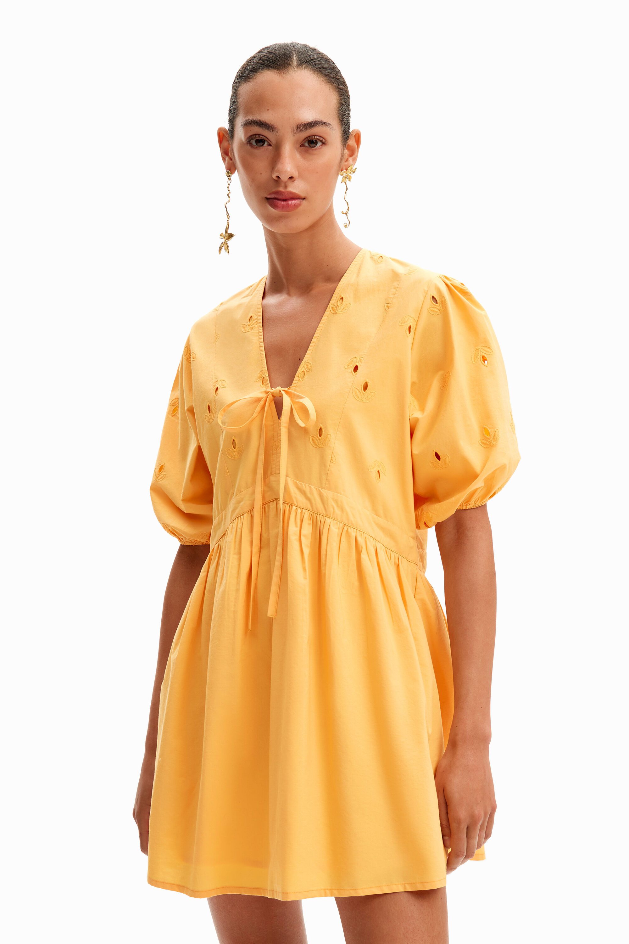 Vestido mini popel&iacute;n