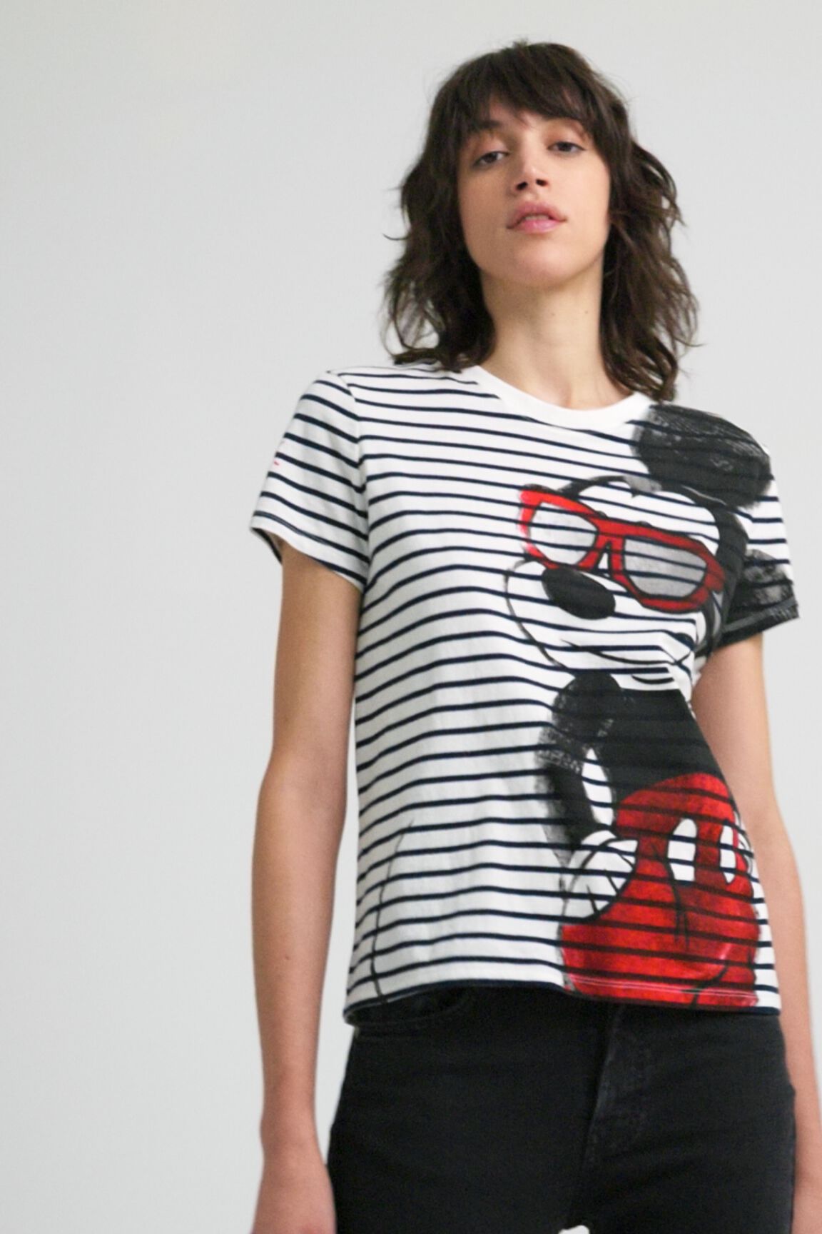 Camiseta rayas Mickey Mouse