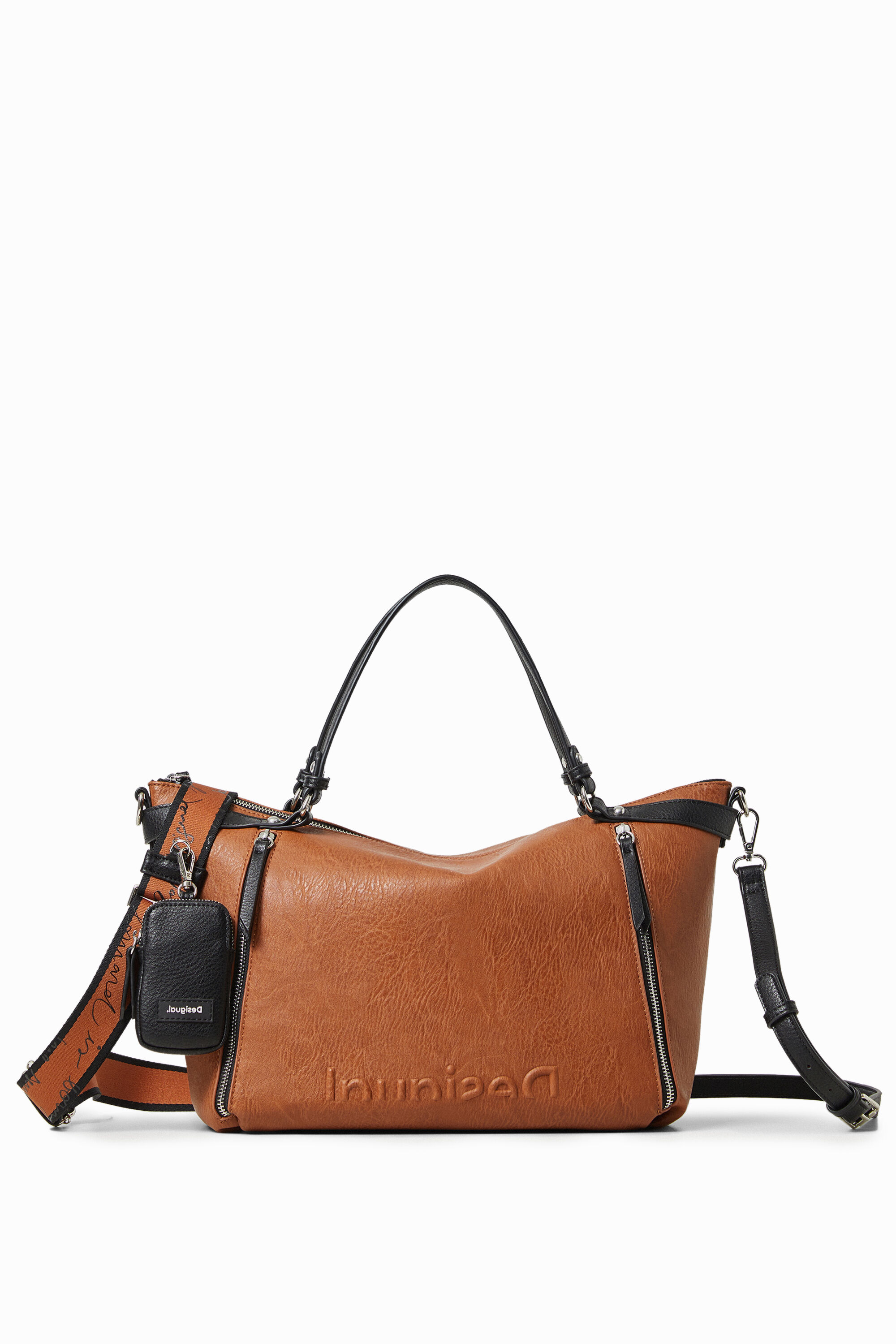 Bolso mano grande color plano
