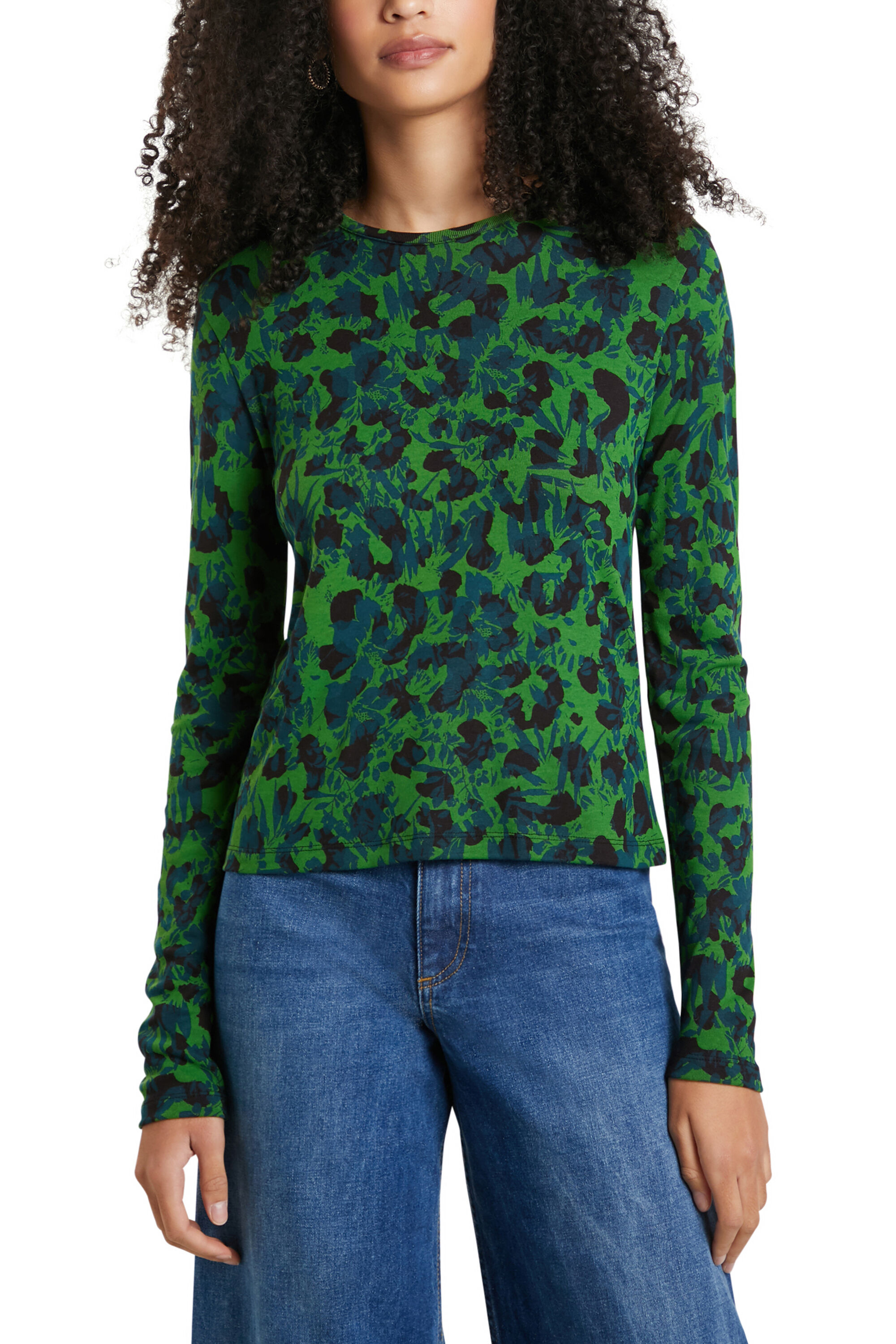 Camiseta slim animal print