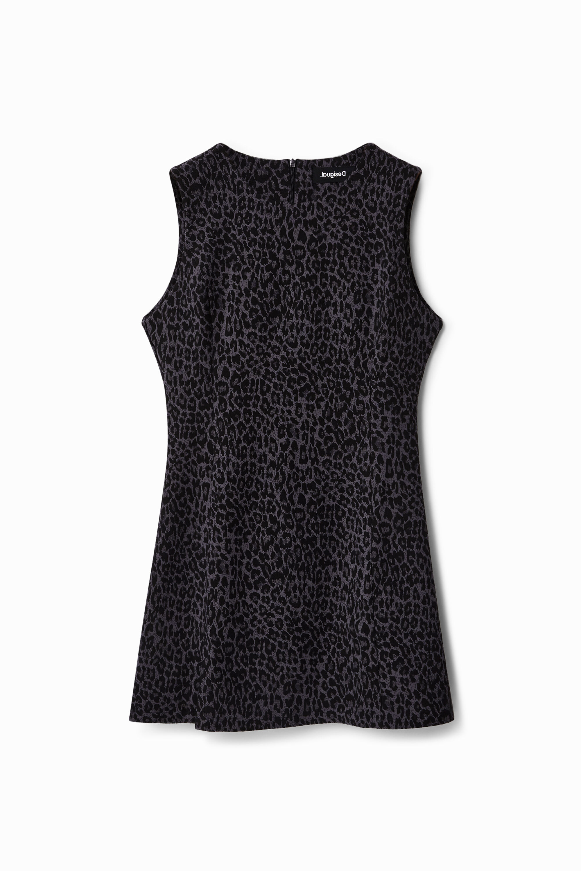 Vestido corto slim animal print