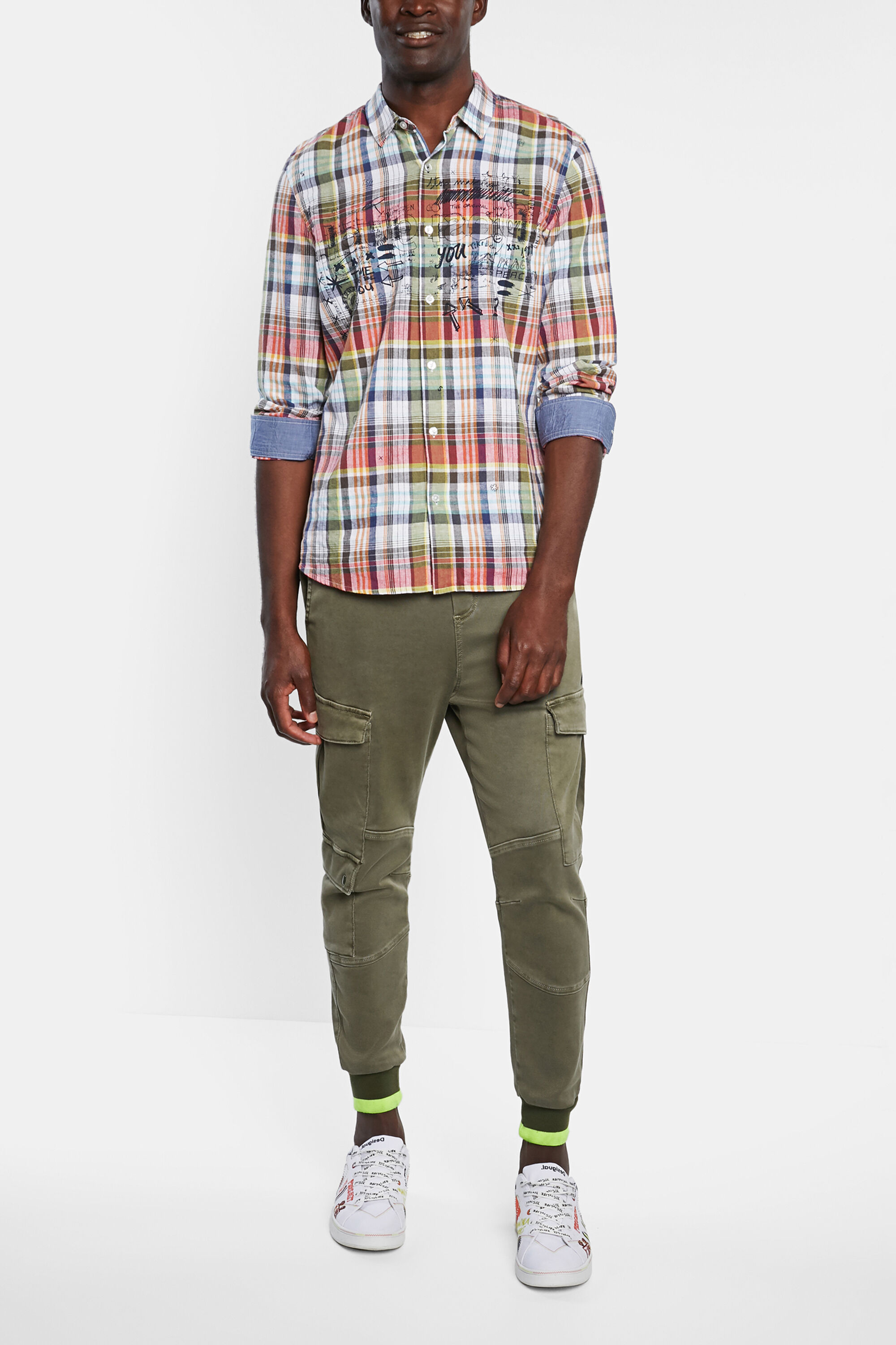 Camisa tart&aacute;n boliman&iacute;a