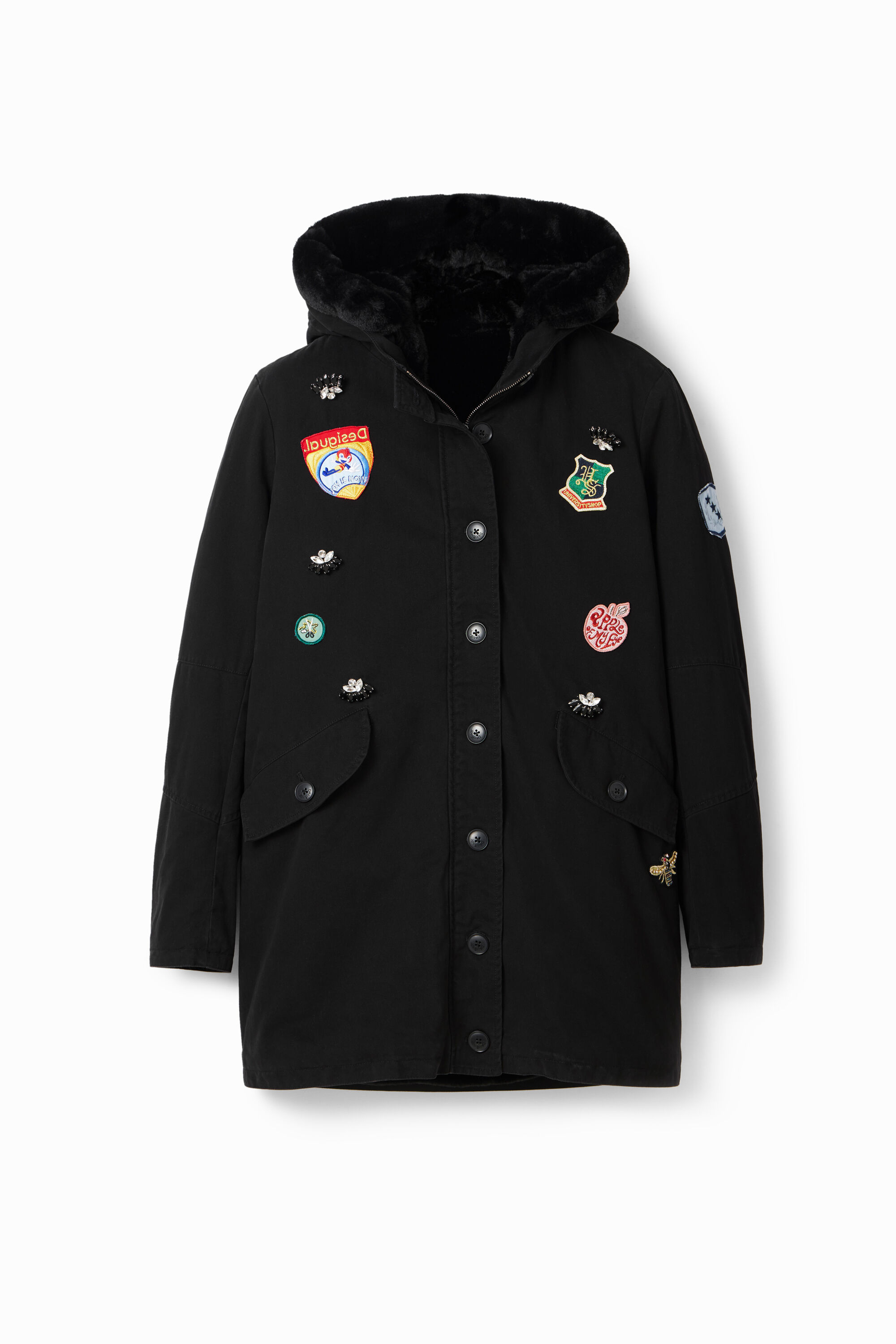 Parka chaleco peluche desmontable