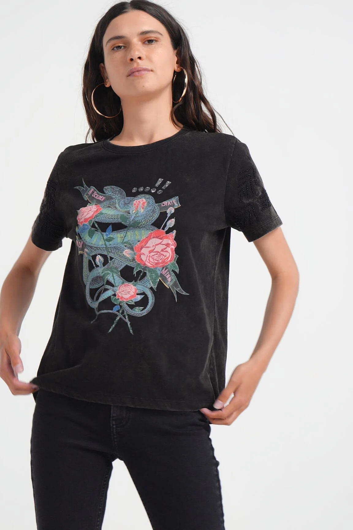 Camiseta arty serpiente