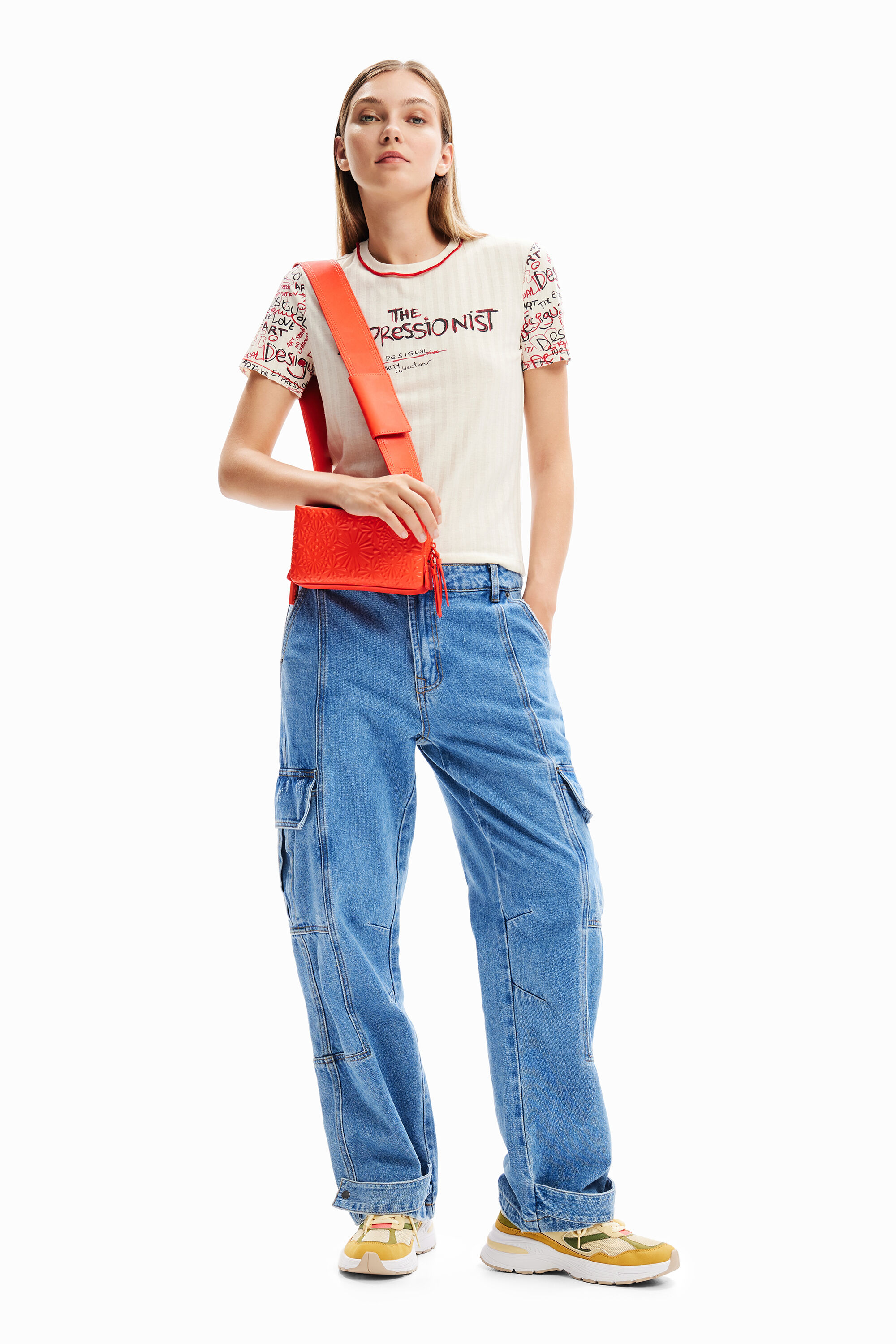 Camiseta textura mensaje