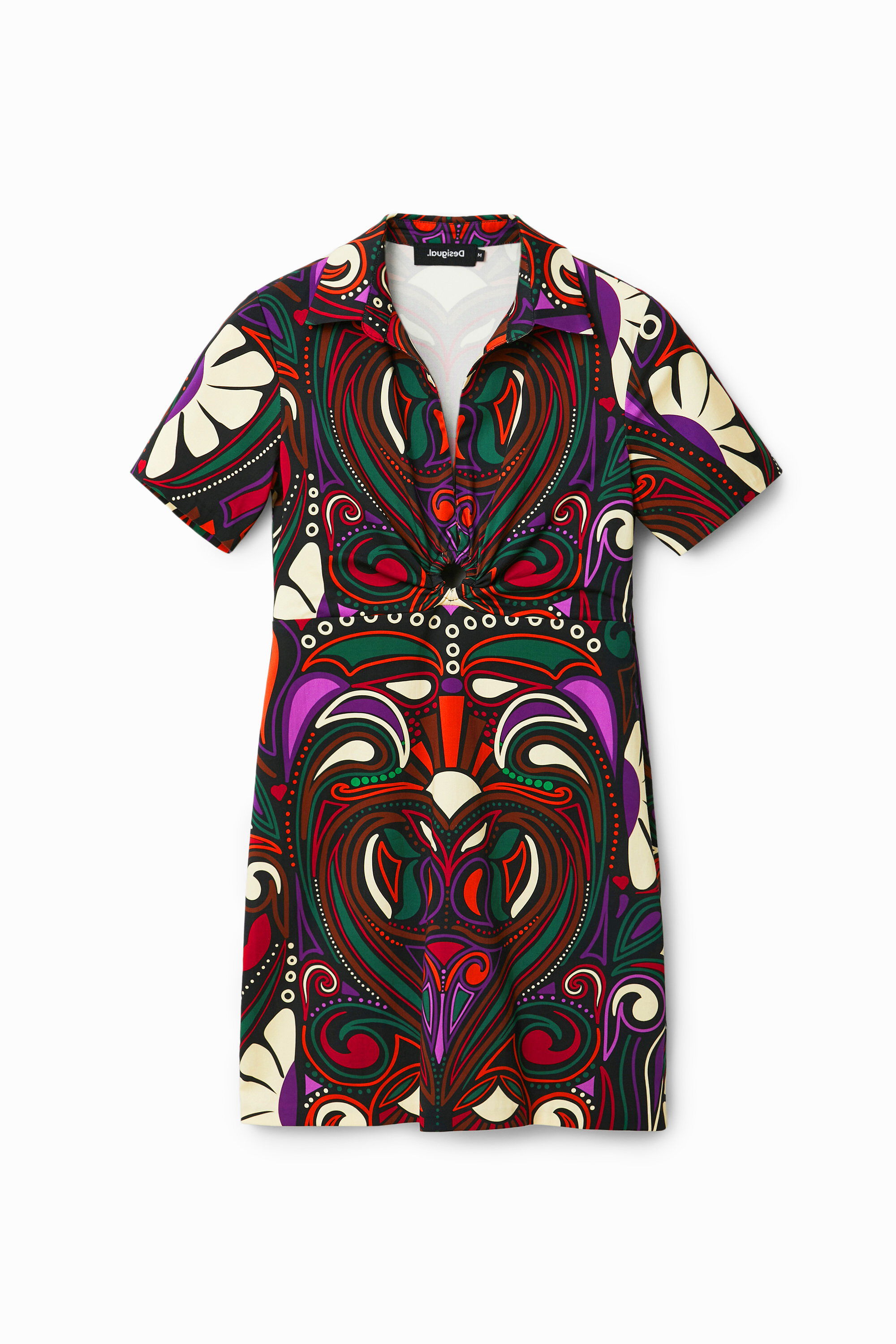 Vestido corto slim retro