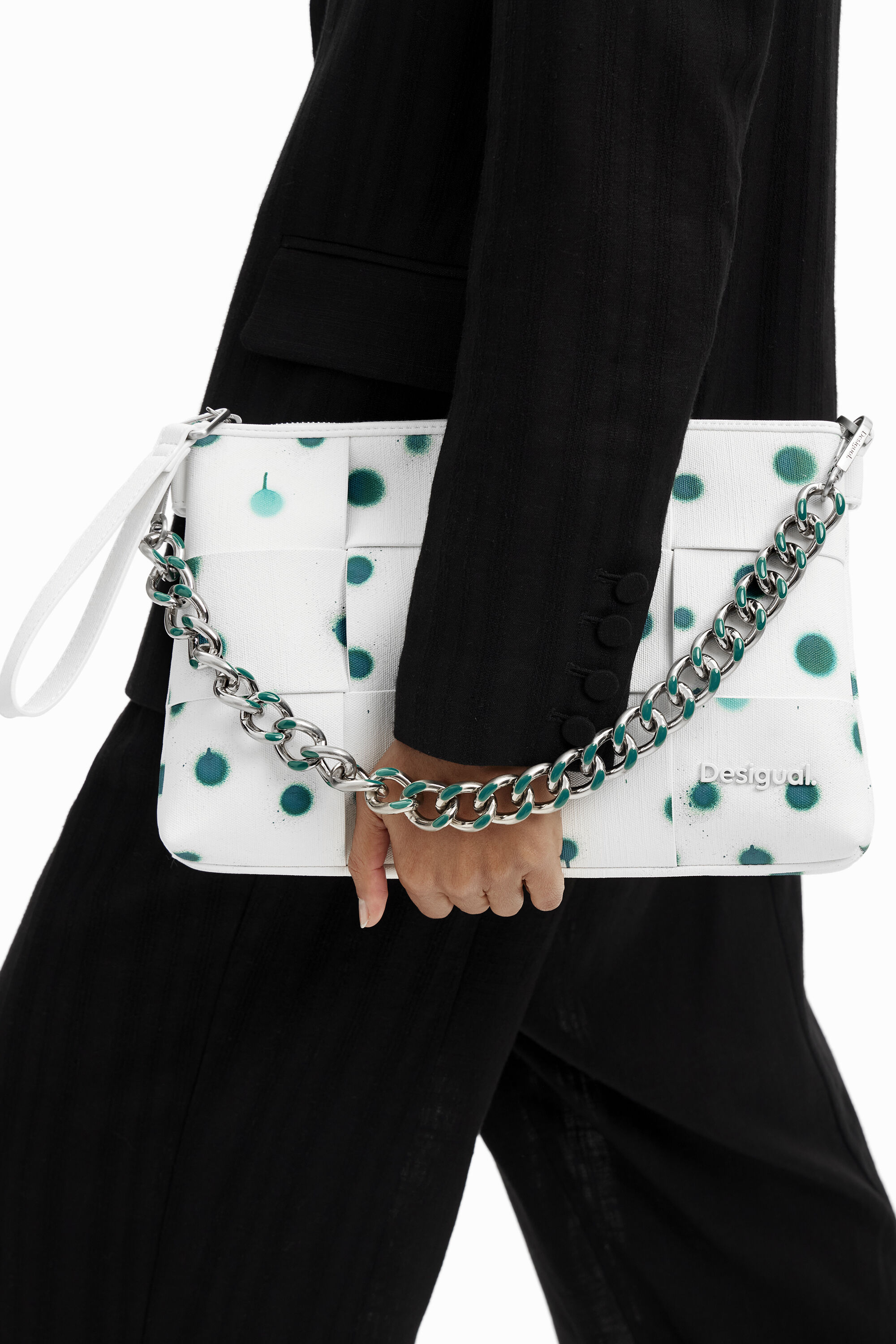 Bandolera M trenzada gotas