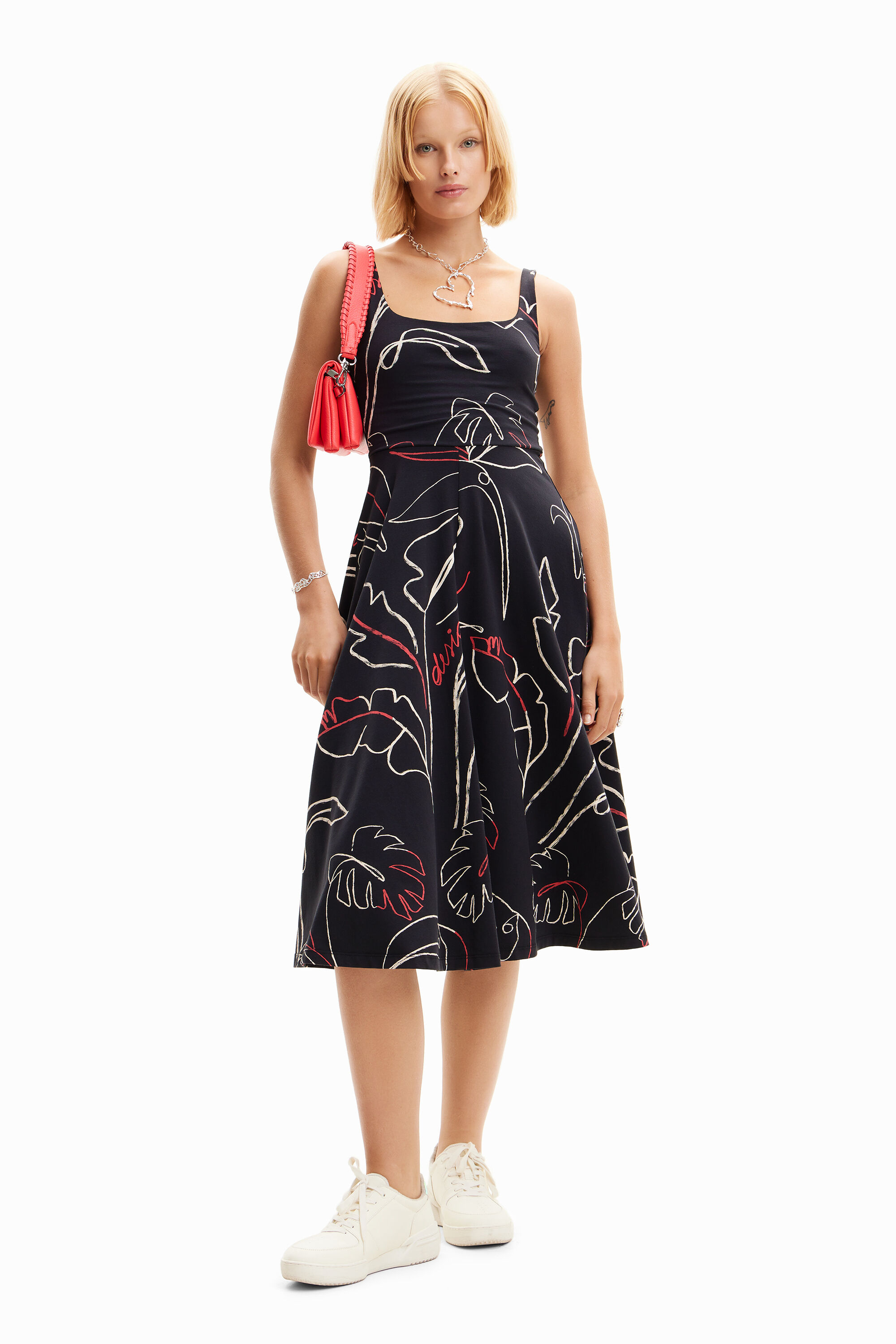 Vestido tirantes punto tropical