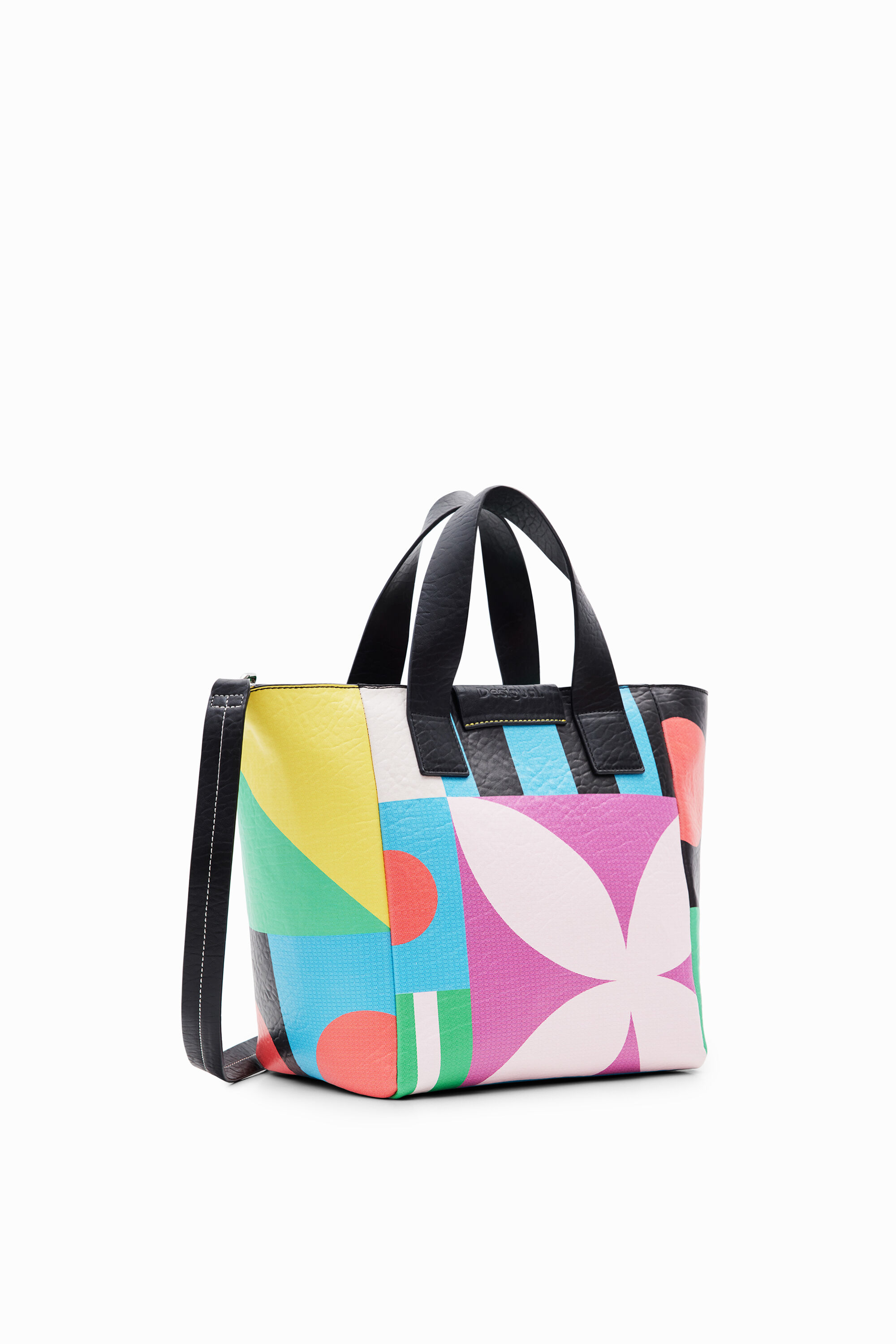 Bolso shopper M geom&eacute;trico