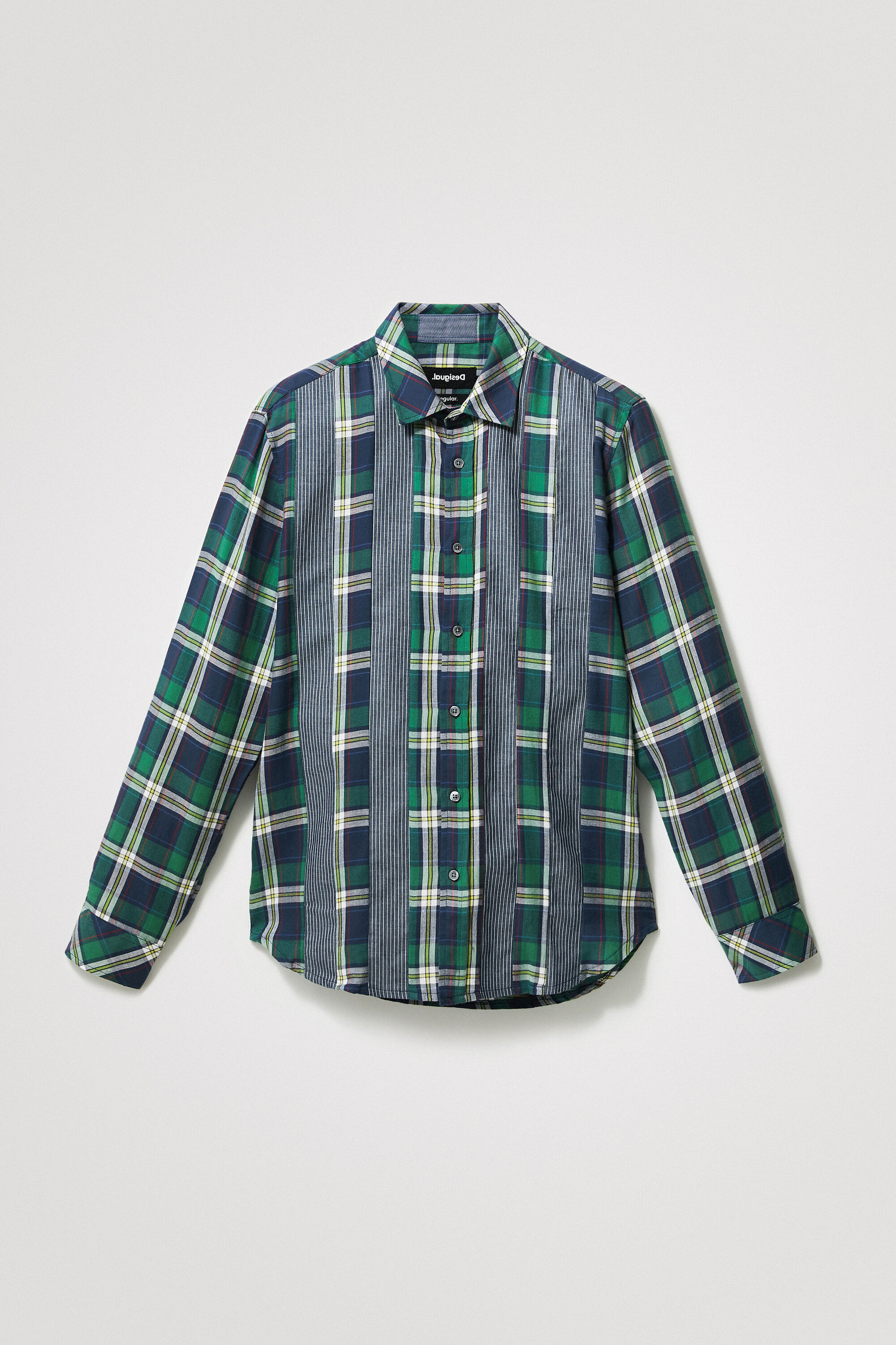 Camisa tart&aacute;n 100% algod&oacute;n