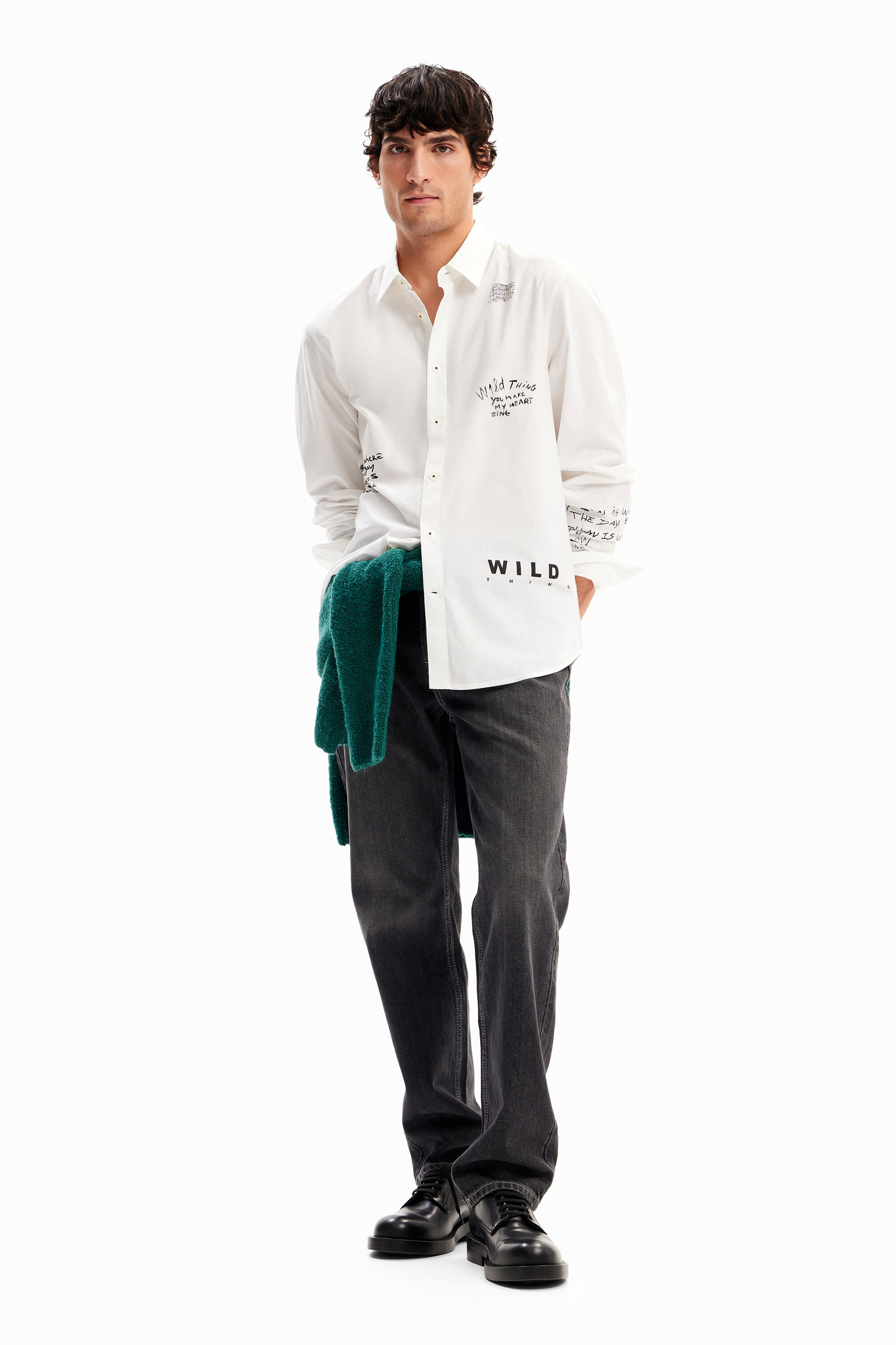Camisa popel&iacute;n mensajes