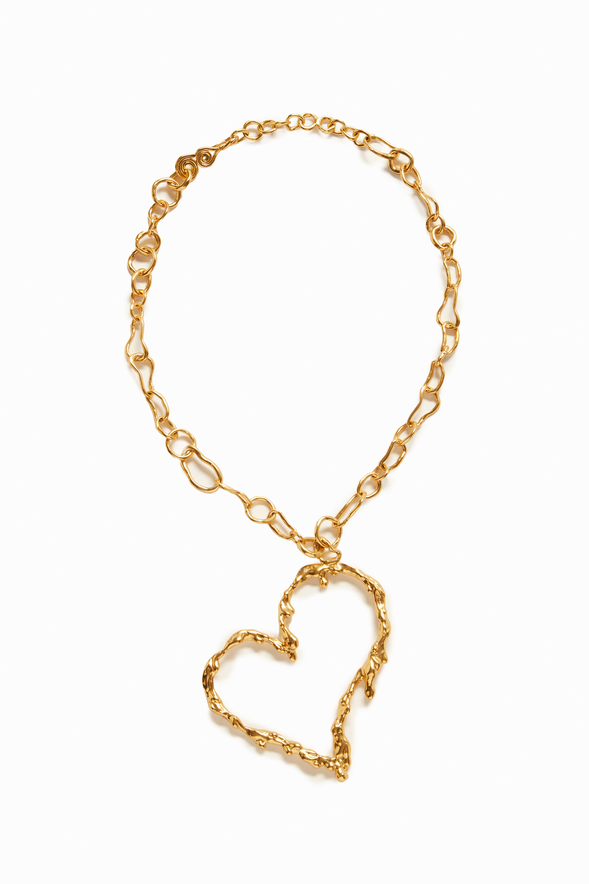 Collar coraz&oacute;n ba&ntilde;o oro Zalio