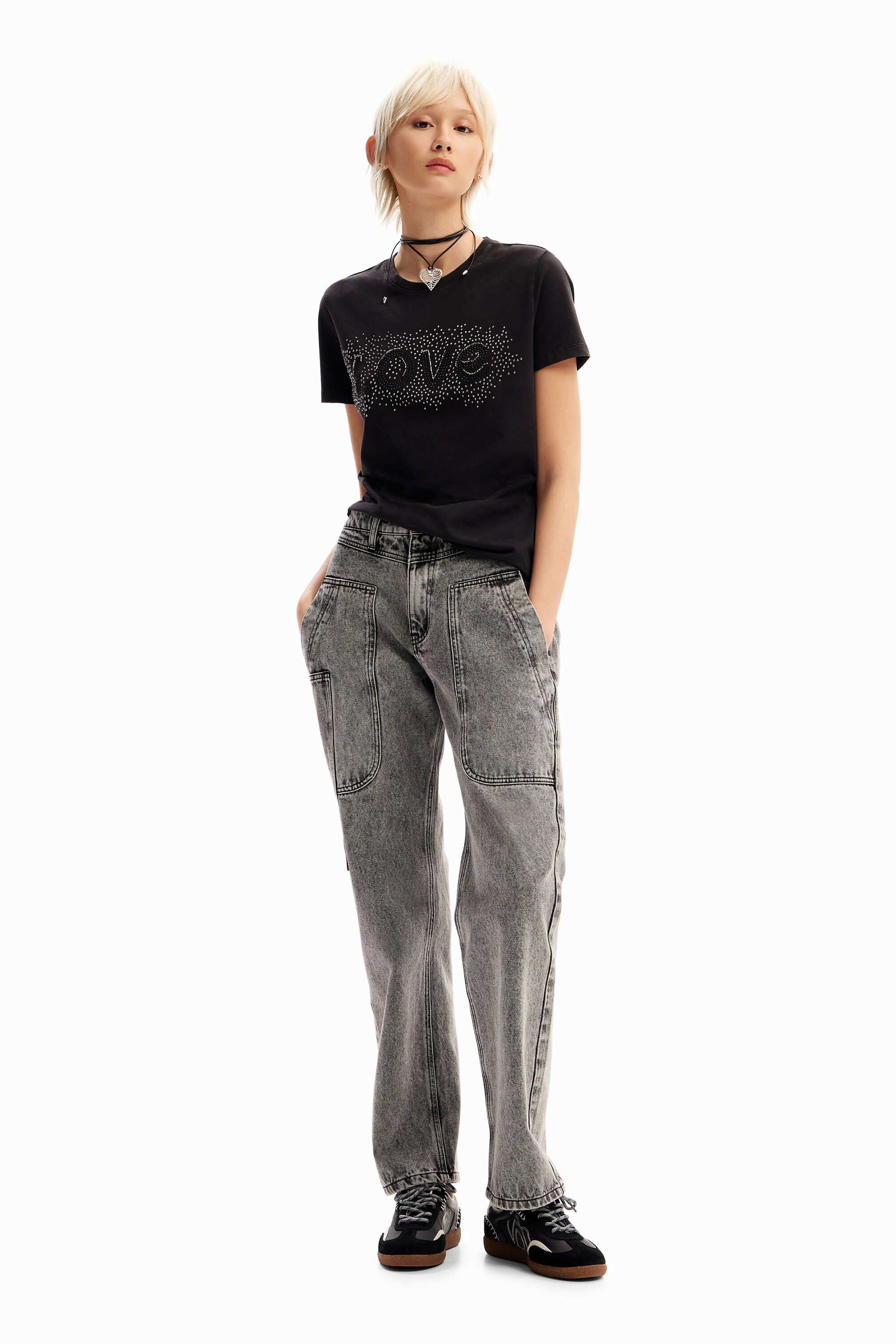 Camiseta strass Love