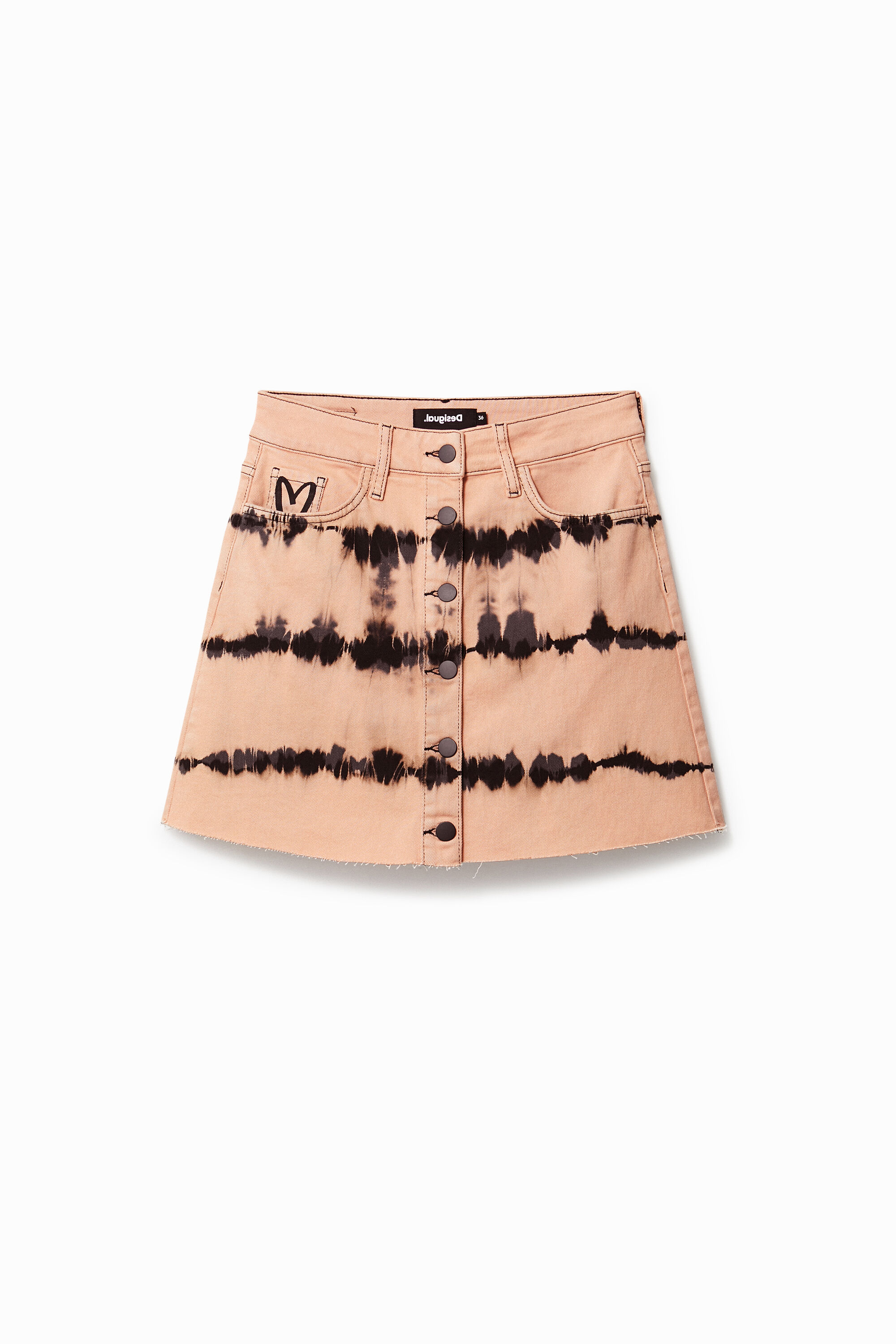 Minifalda vaquera tie-dye