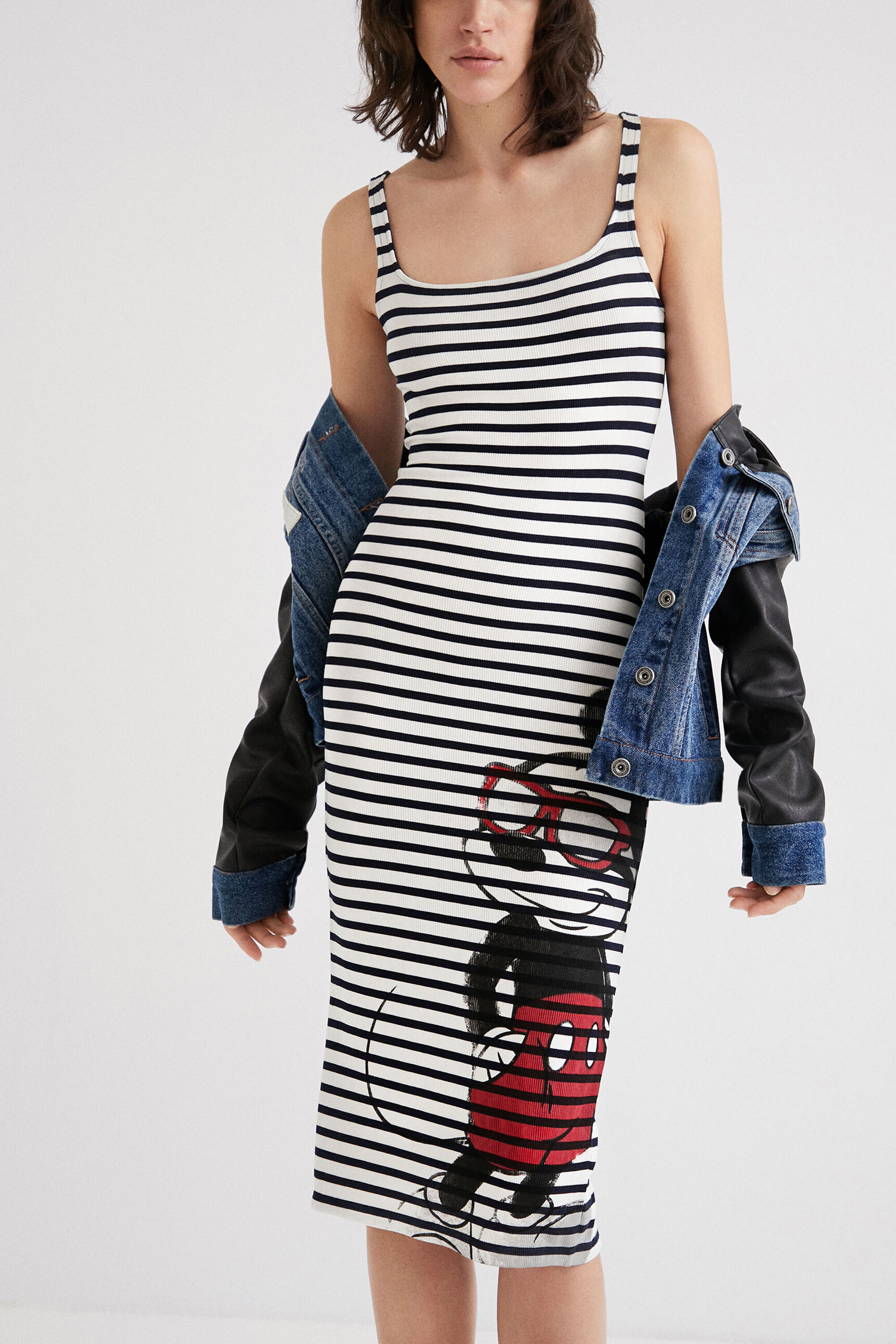 Vestido rayas Mickey Mouse