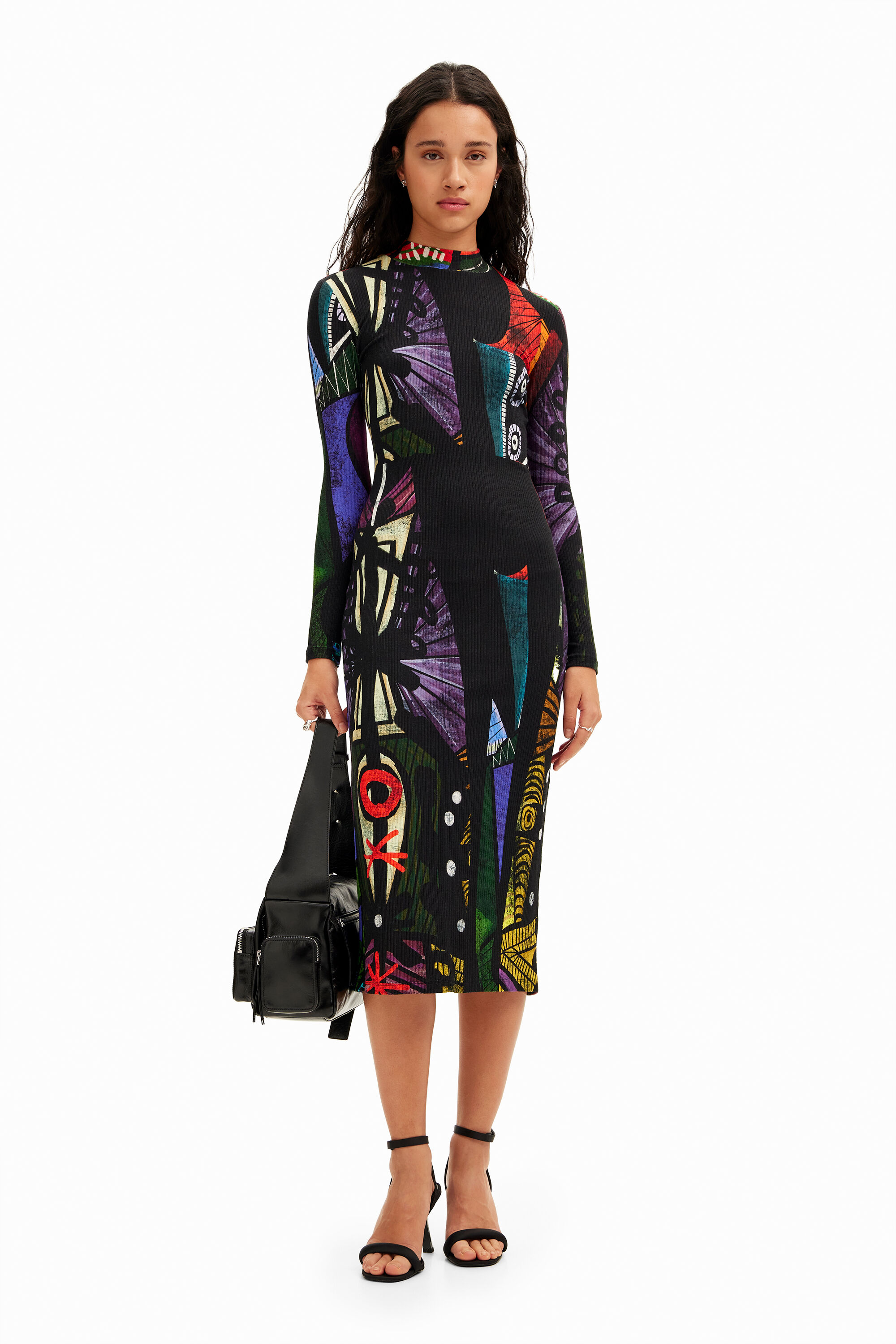 Vestido midi arty M. Christian Lacroix