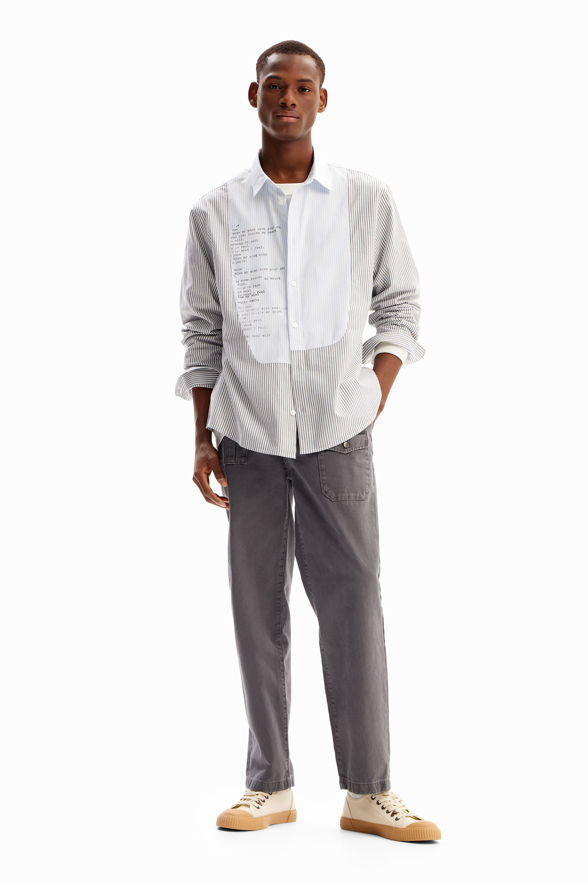 Camisa rayas patch