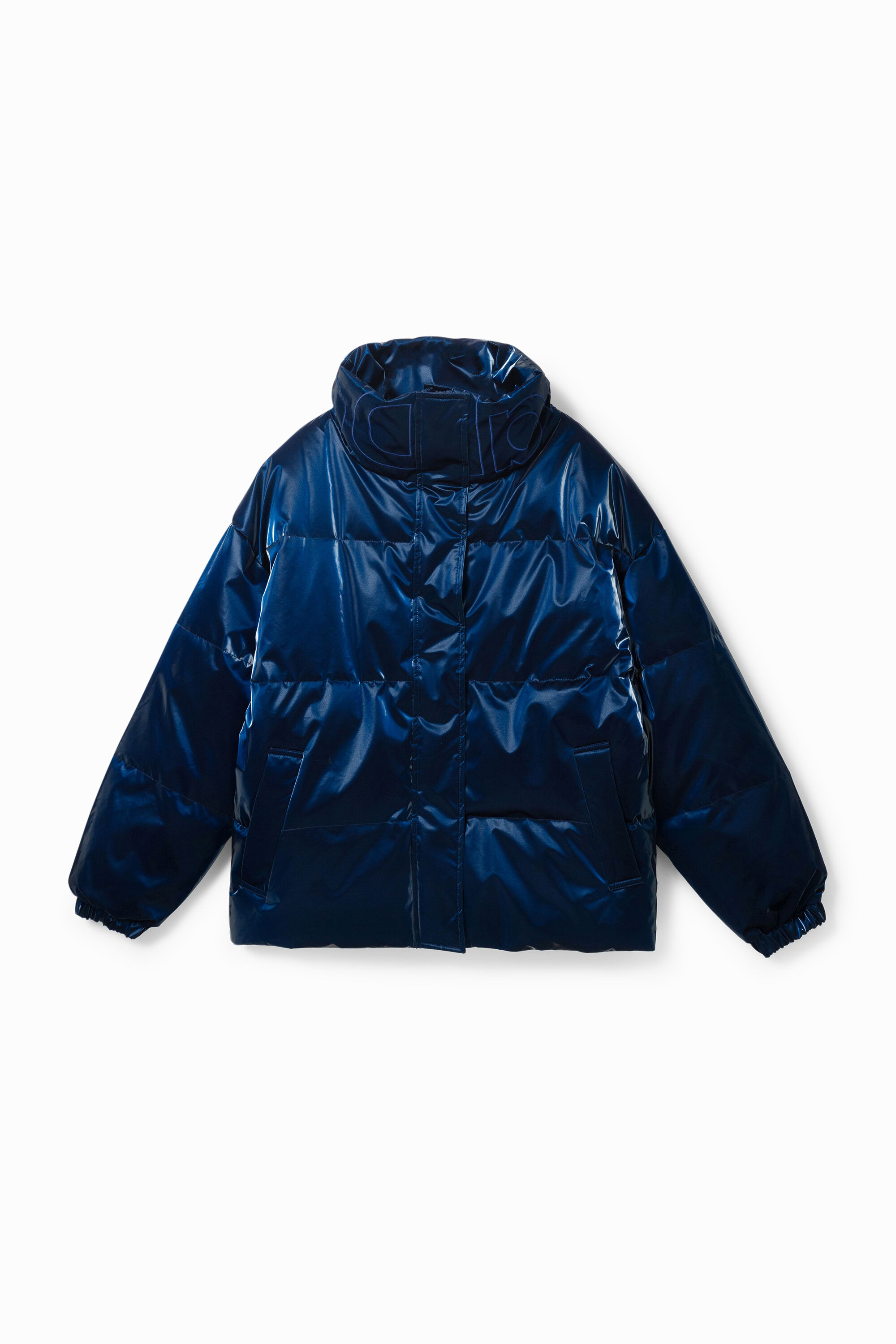Chaqueta corta padded brillante
