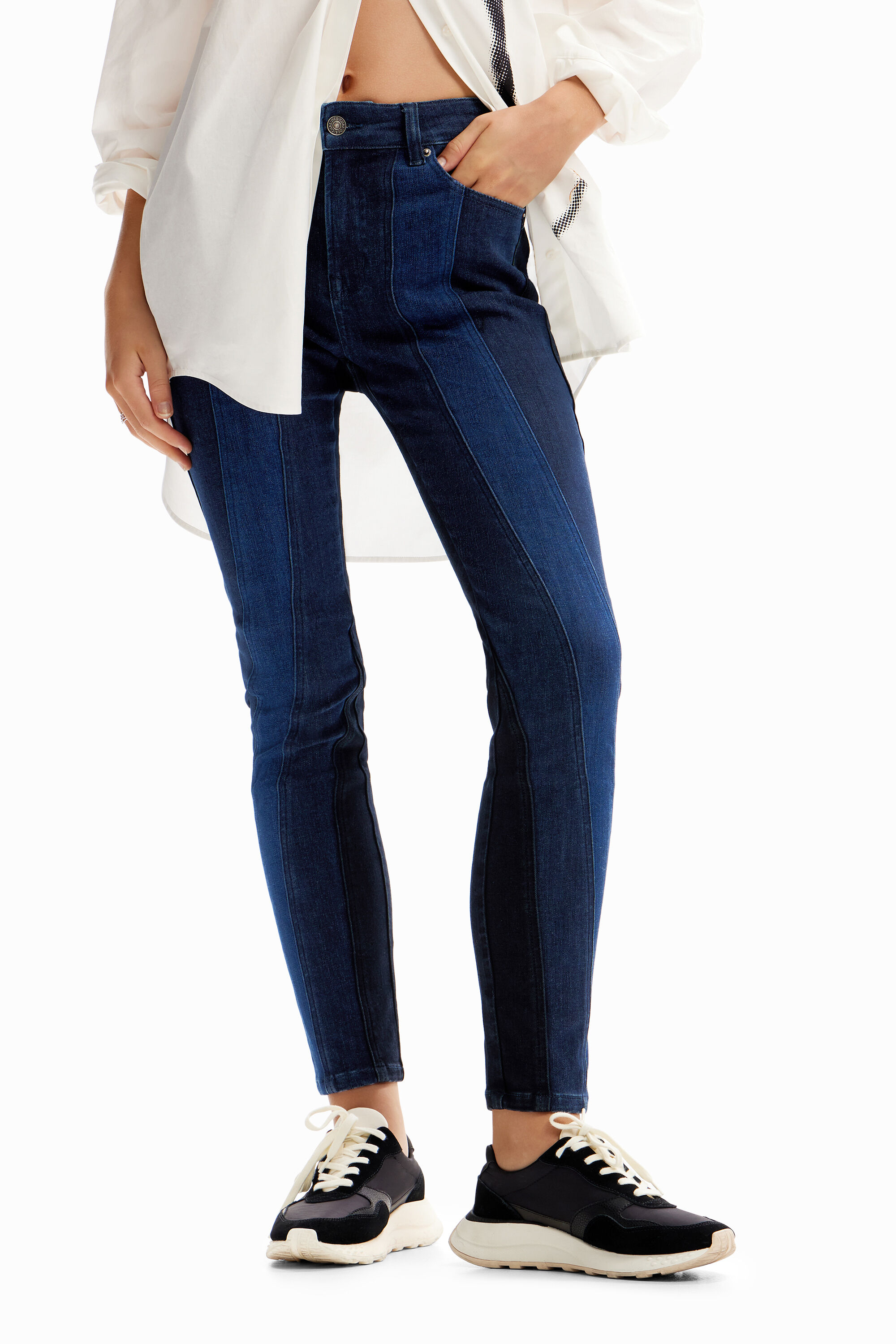 Vaqueros Skinny push-up costuras